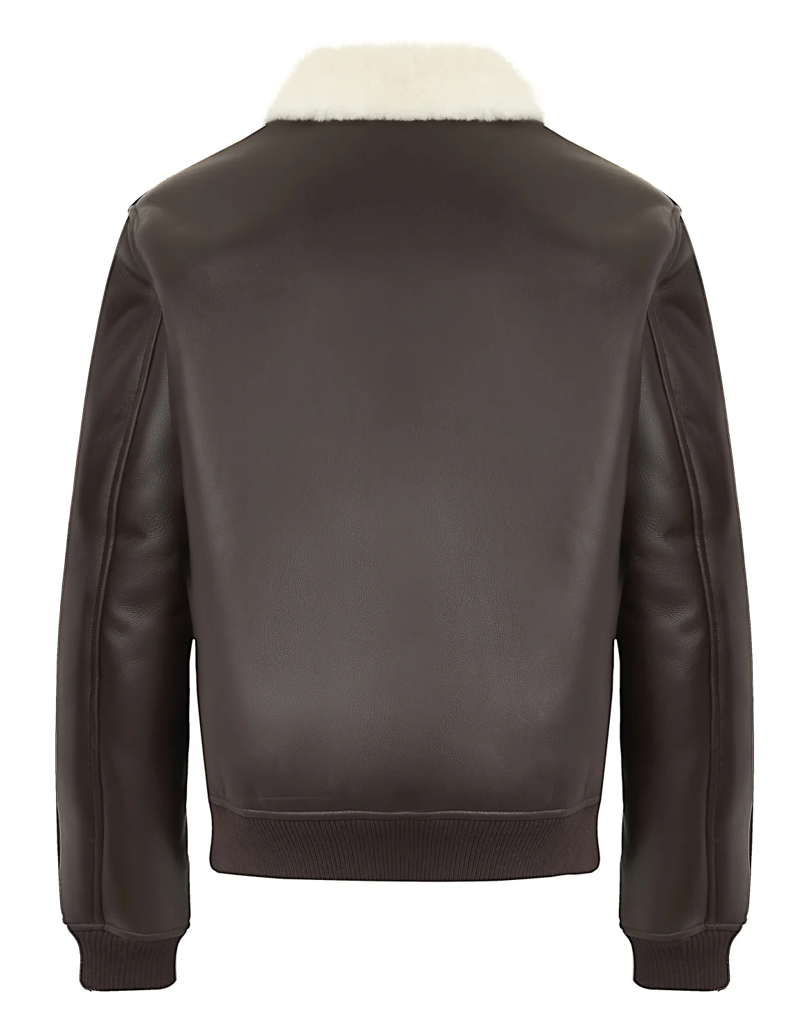 Slim Fit Eco Shearling Aviator Jacket, цвет: Коричневый
