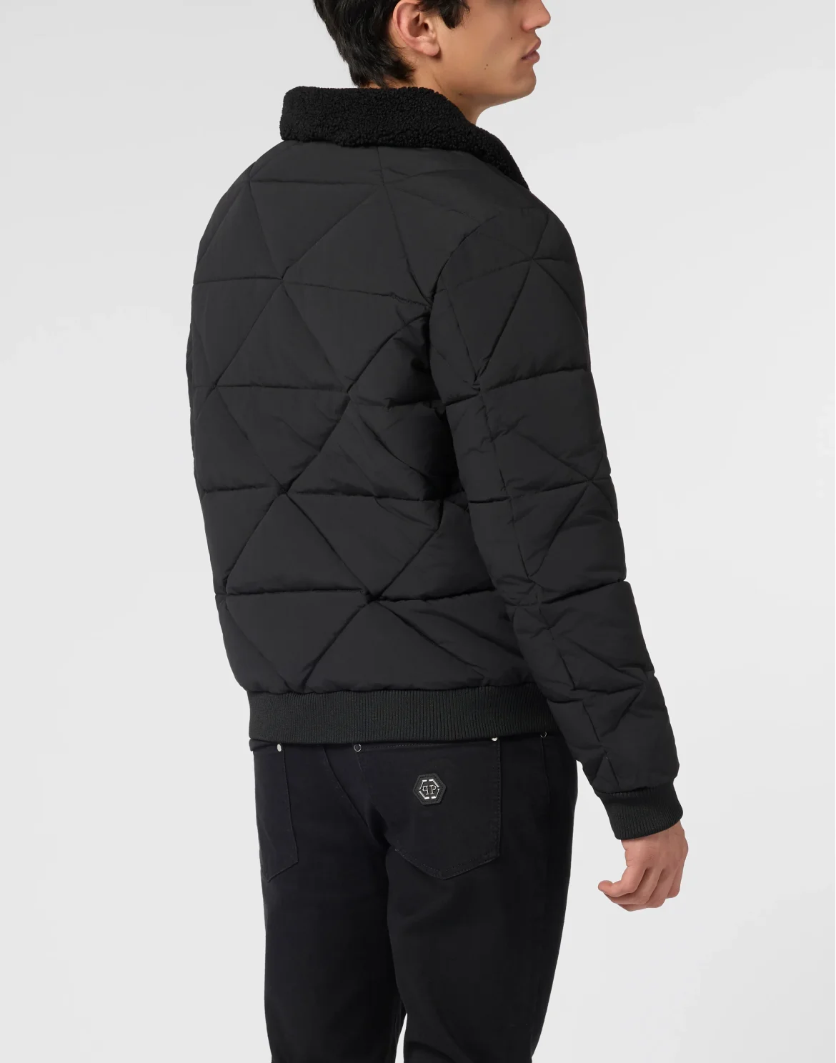 Nylon Down Jacket, цвет: Черный