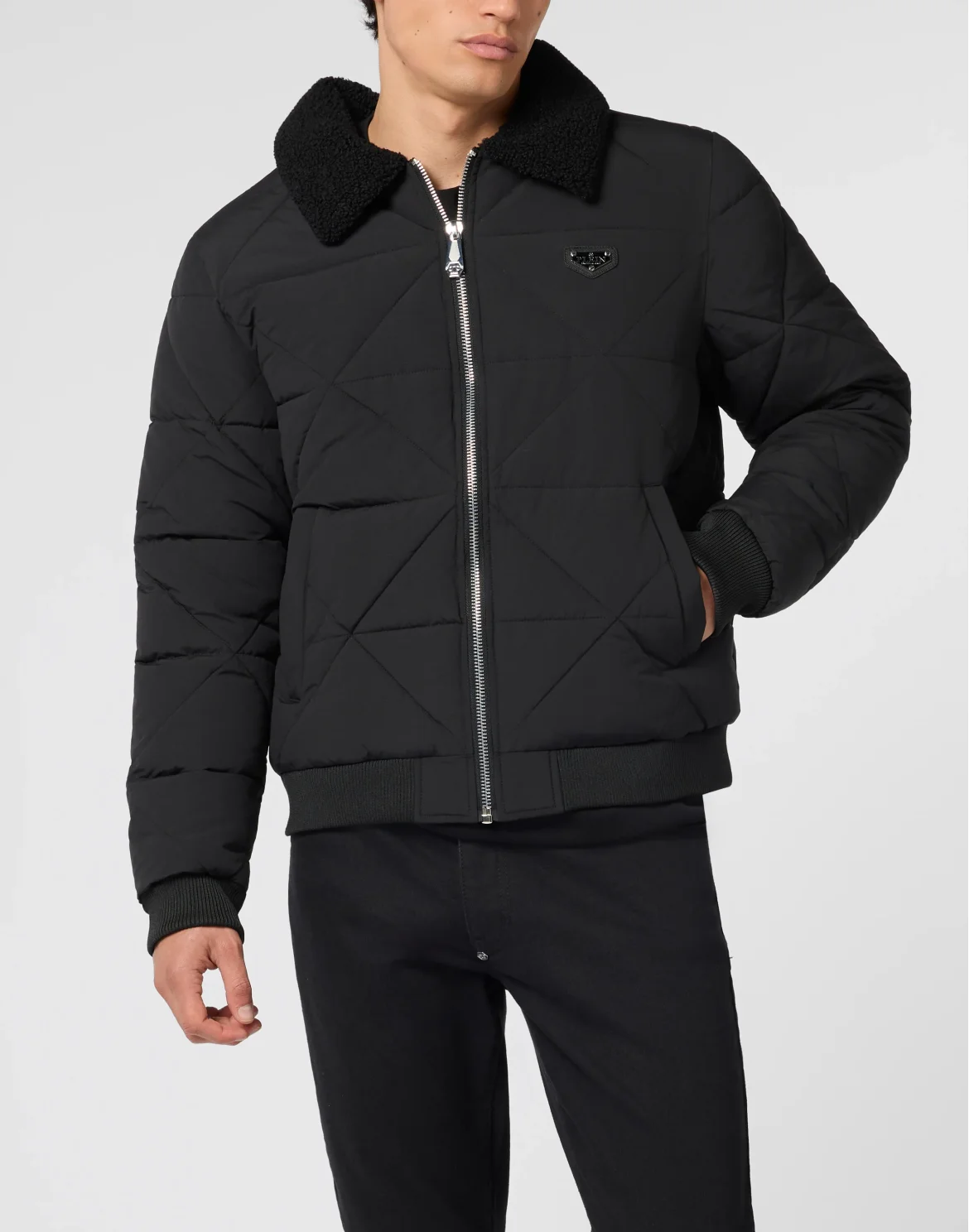 Nylon Down Jacket, цвет: Черный