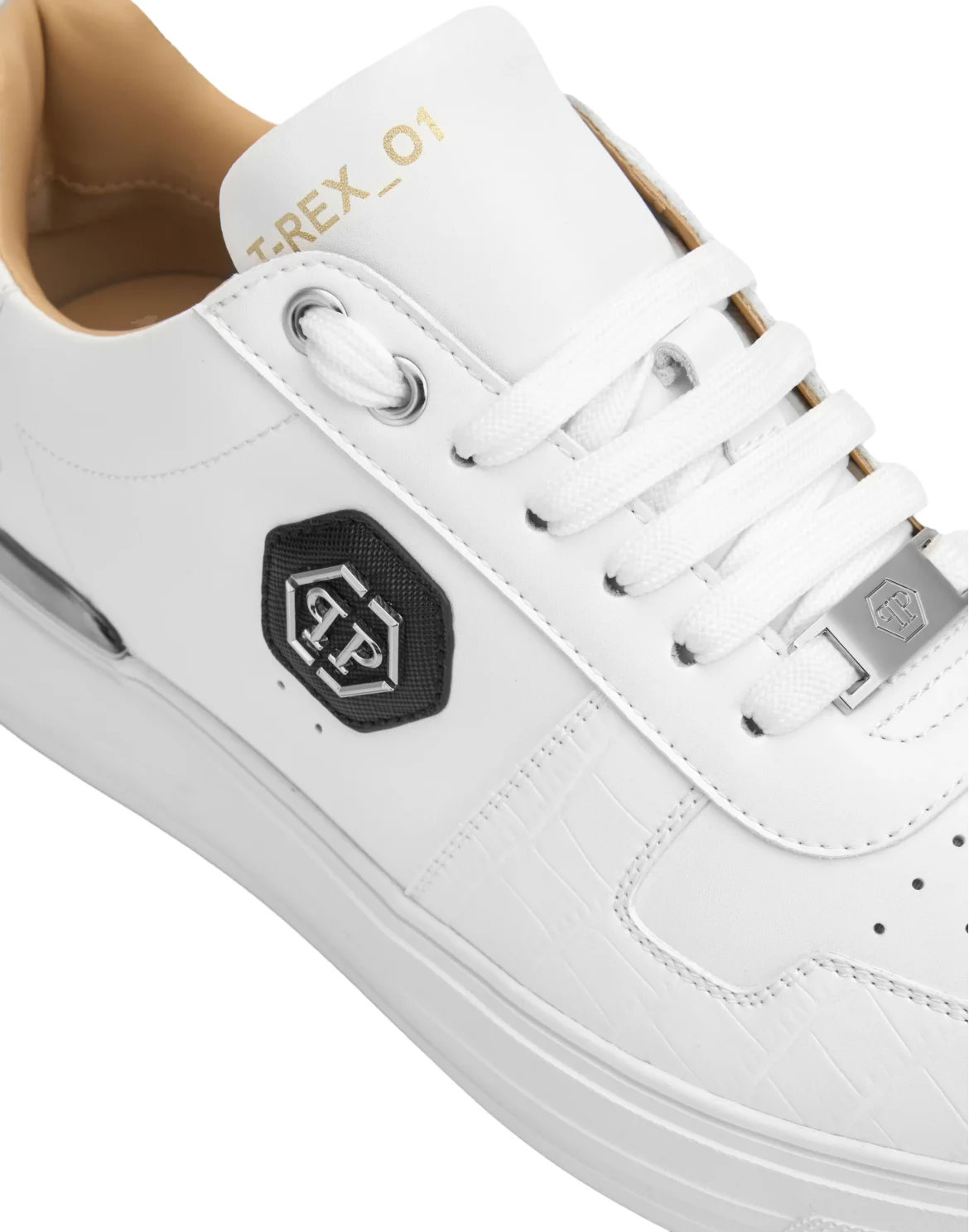 Sneakers T-REX_01 Nappa and Cocco, цвет: Белый