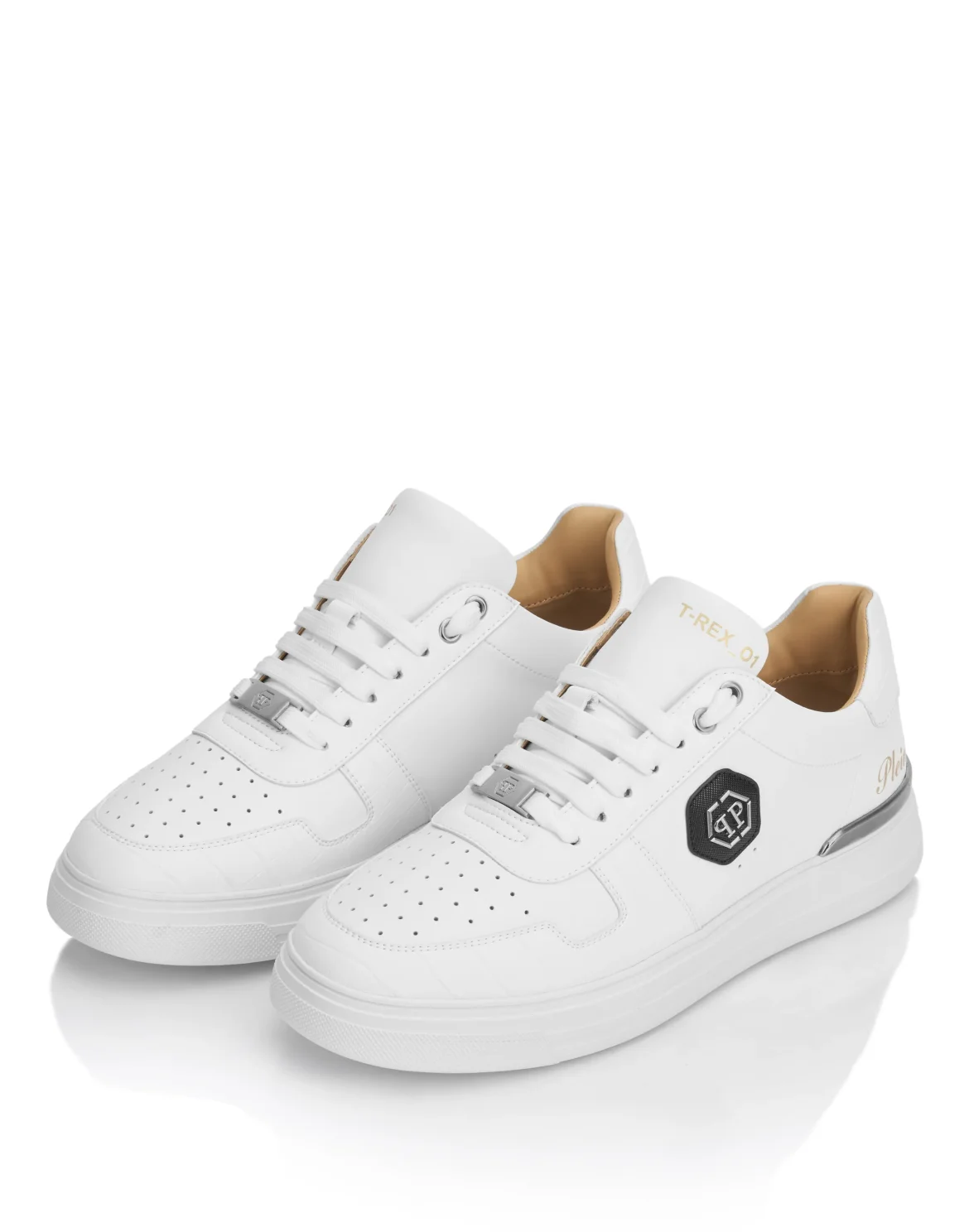 Sneakers T-REX_01 Nappa and Cocco, цвет: Белый