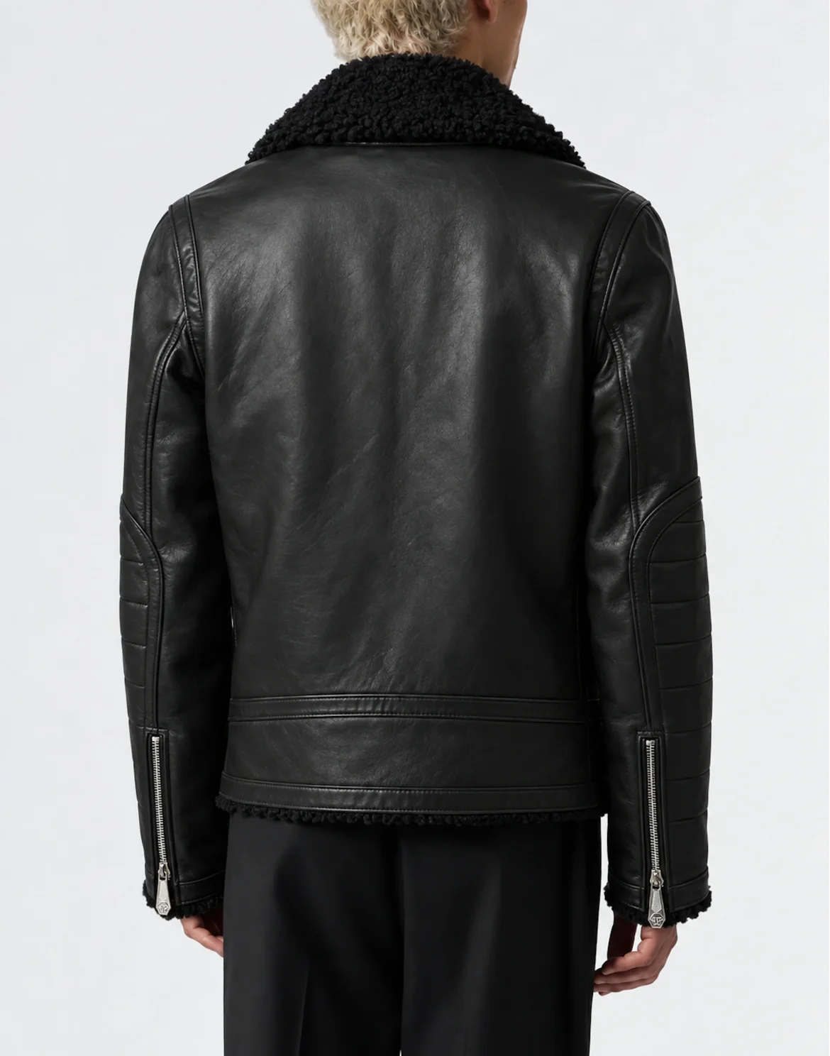 Eco Leather Biker Jacket, цвет: Черный