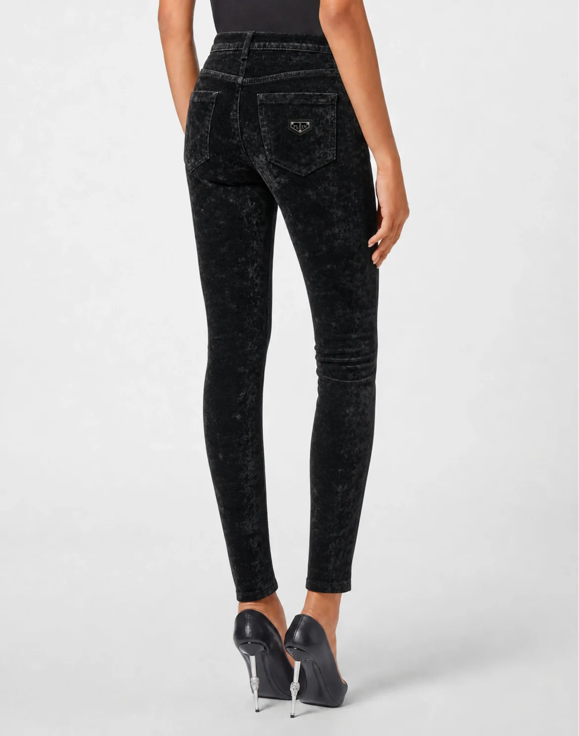 Velvet Slim Fit Jeans, цвет: Черный
