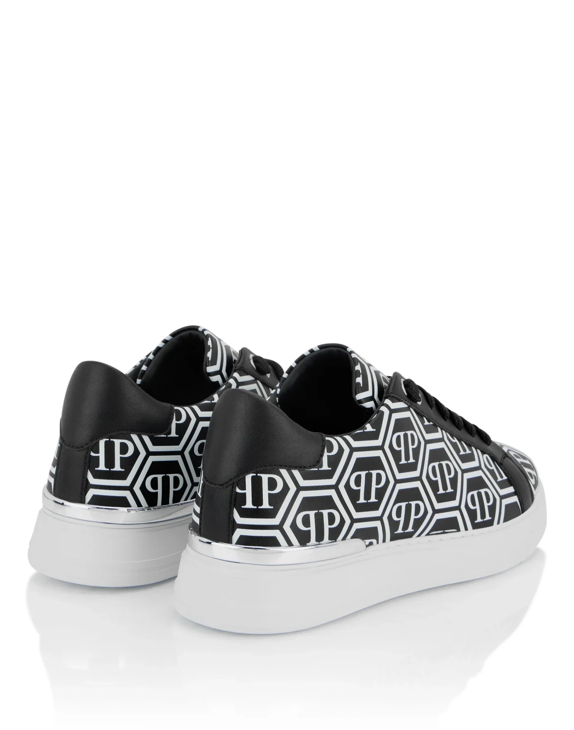 Nappa Leather Low Top Sneakers Big Monogram, цвет: Черный