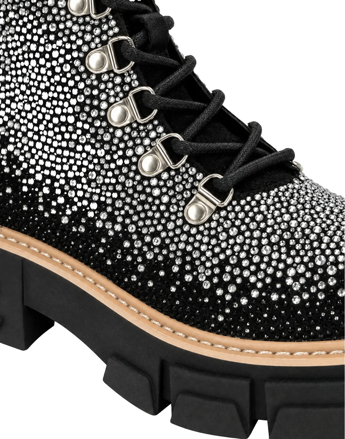 Suede Mountain Boots Mix Strass, цвет: Черный