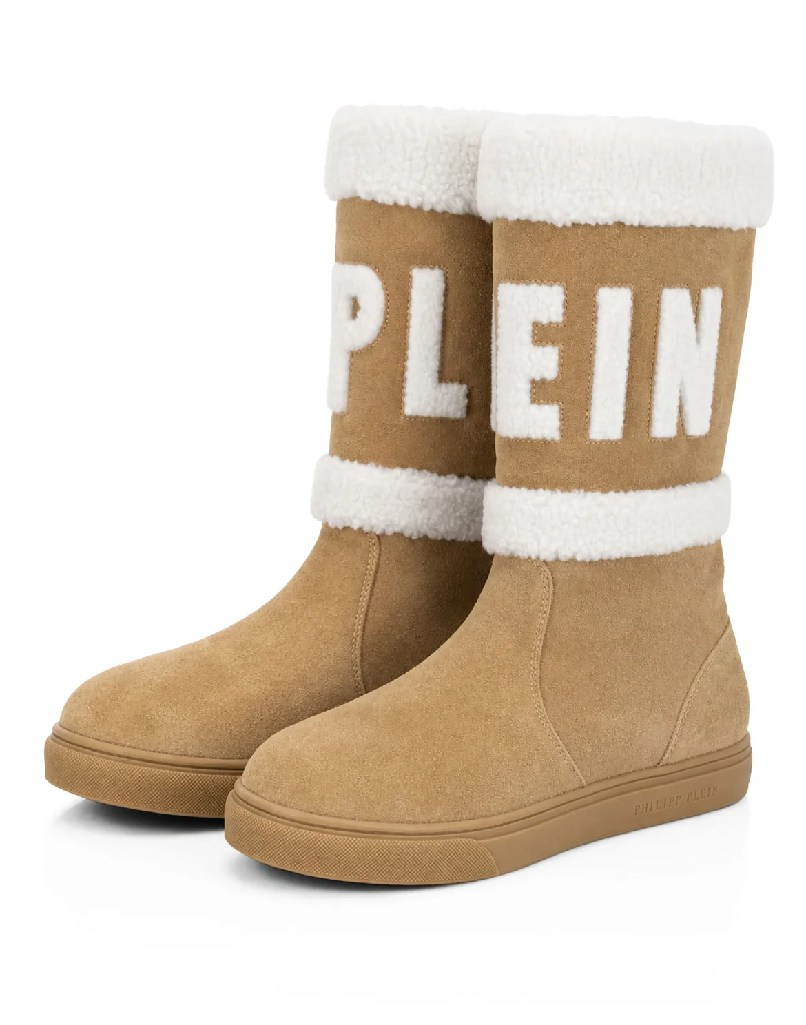 Suede Boots Montone Plein, цвет: Бежевый