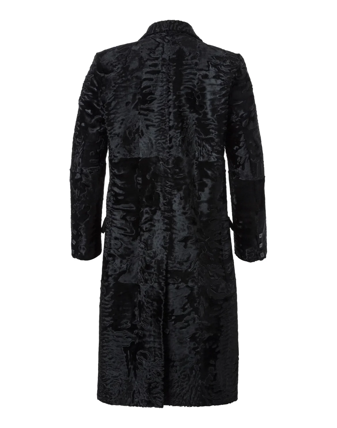 Fur Coat Long "Roshon", цвет: Черный