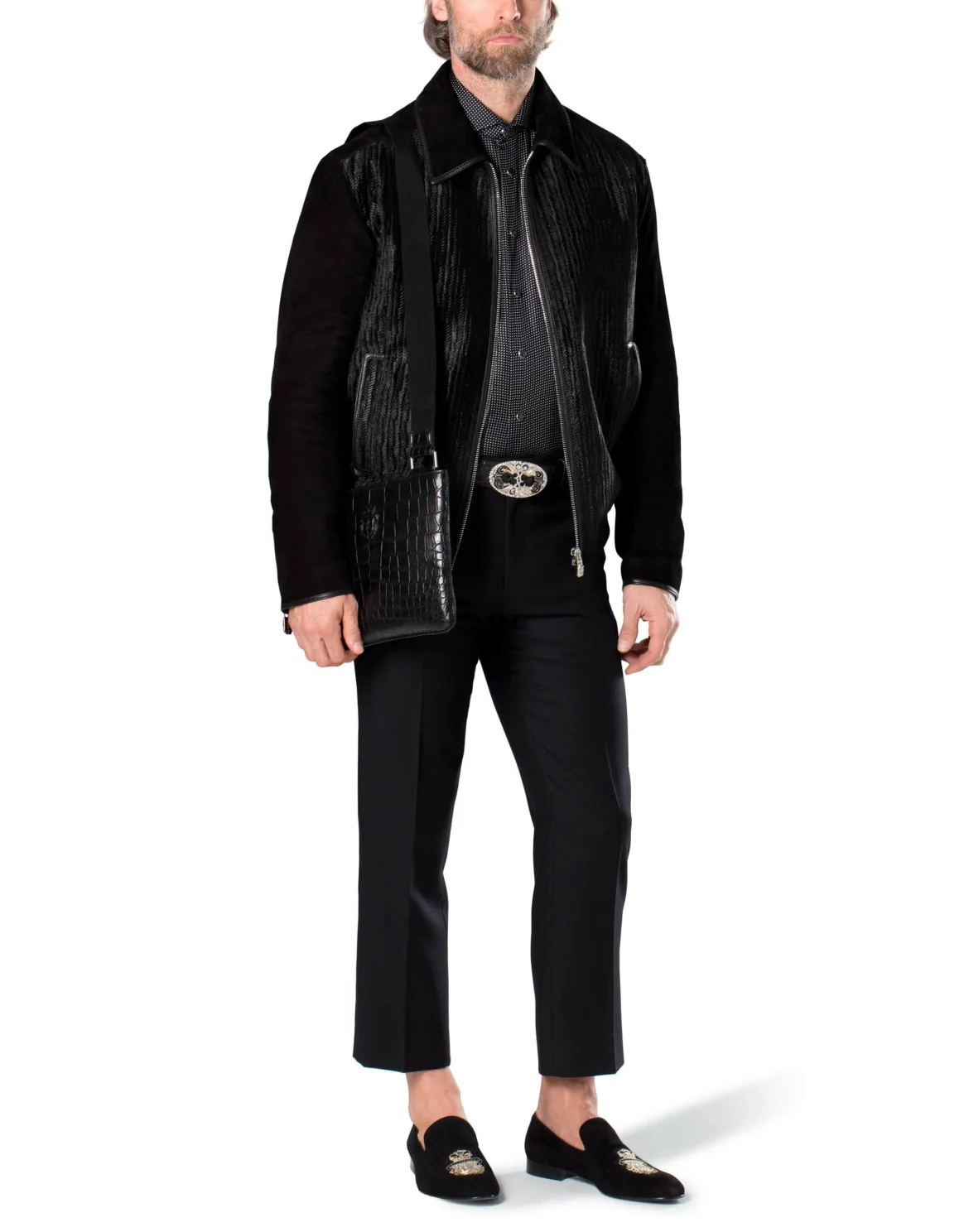 Leather Jacket "Jean", цвет: Черный