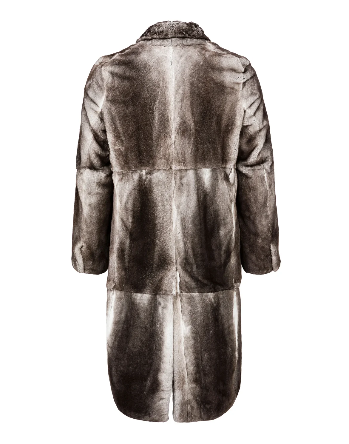Fur Coat Long Luxury, цвет: Серый