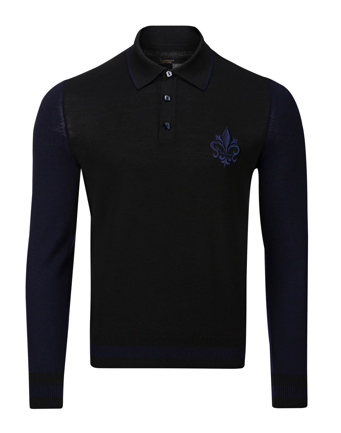 Pullover Polo-Neck LS Giglio, цвет: Черный
