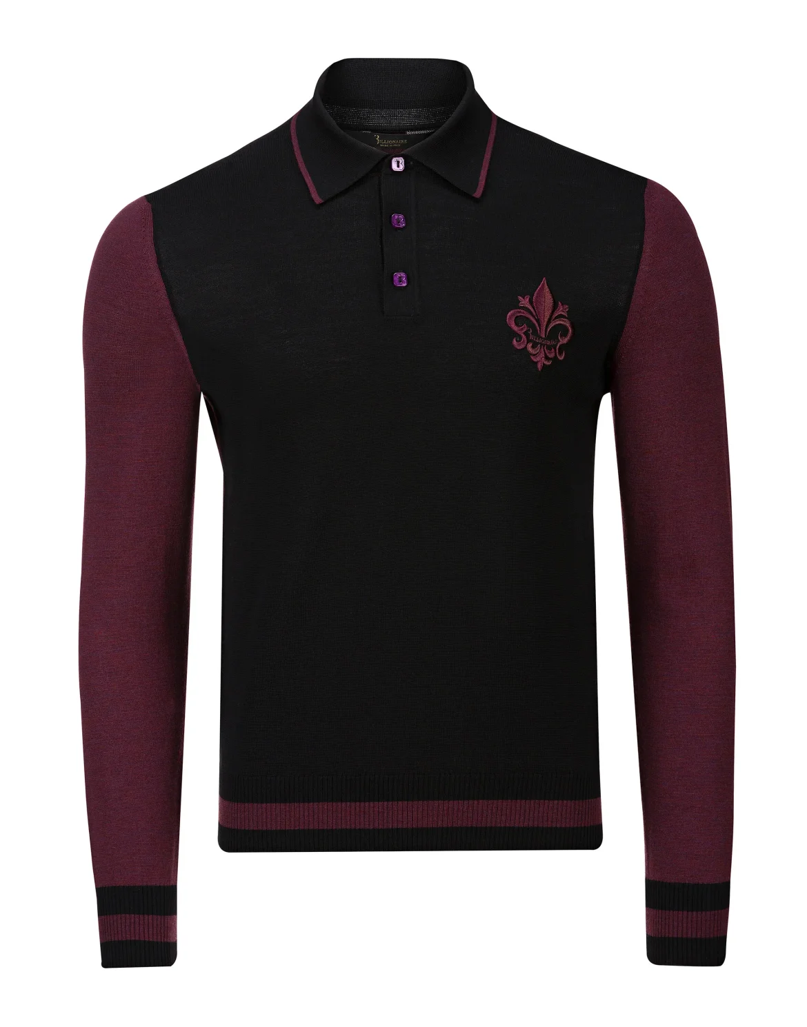 Pullover Polo-Neck LS Giglio, цвет: Черный