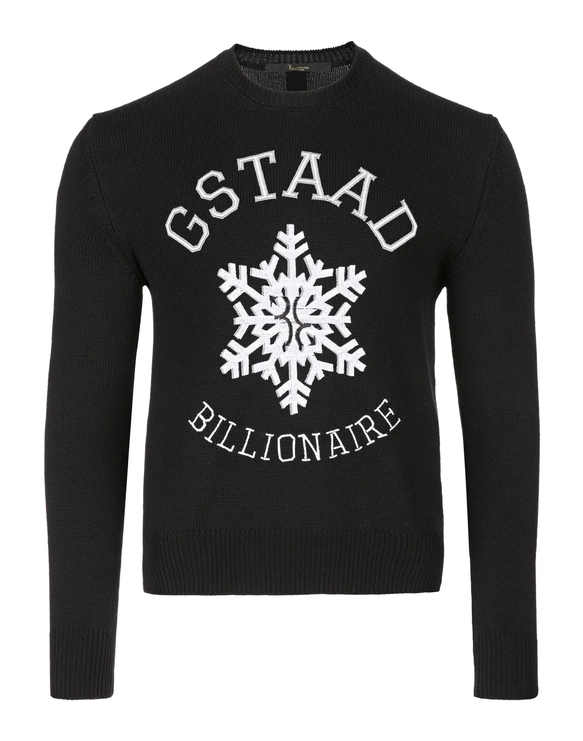Pullover Round Neck LS Winter Club, цвет: Черный