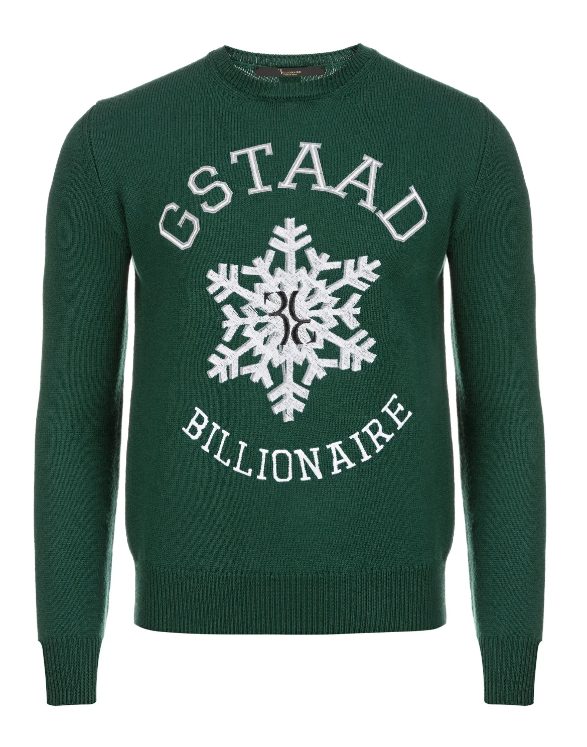 Pullover Round Neck LS Winter Club, цвет: Зеленый