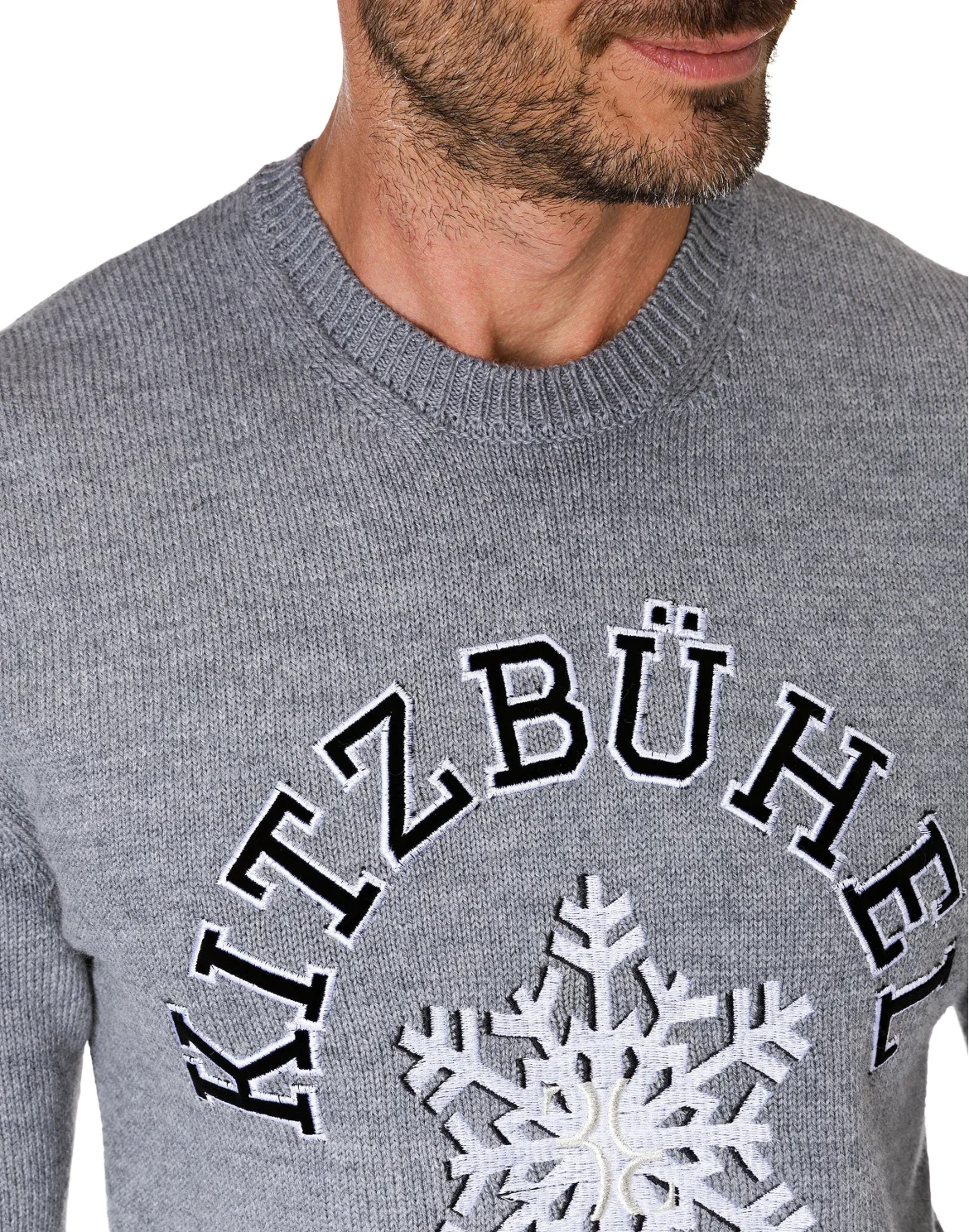 Pullover Round Neck LS Winter Club, цвет: Серый