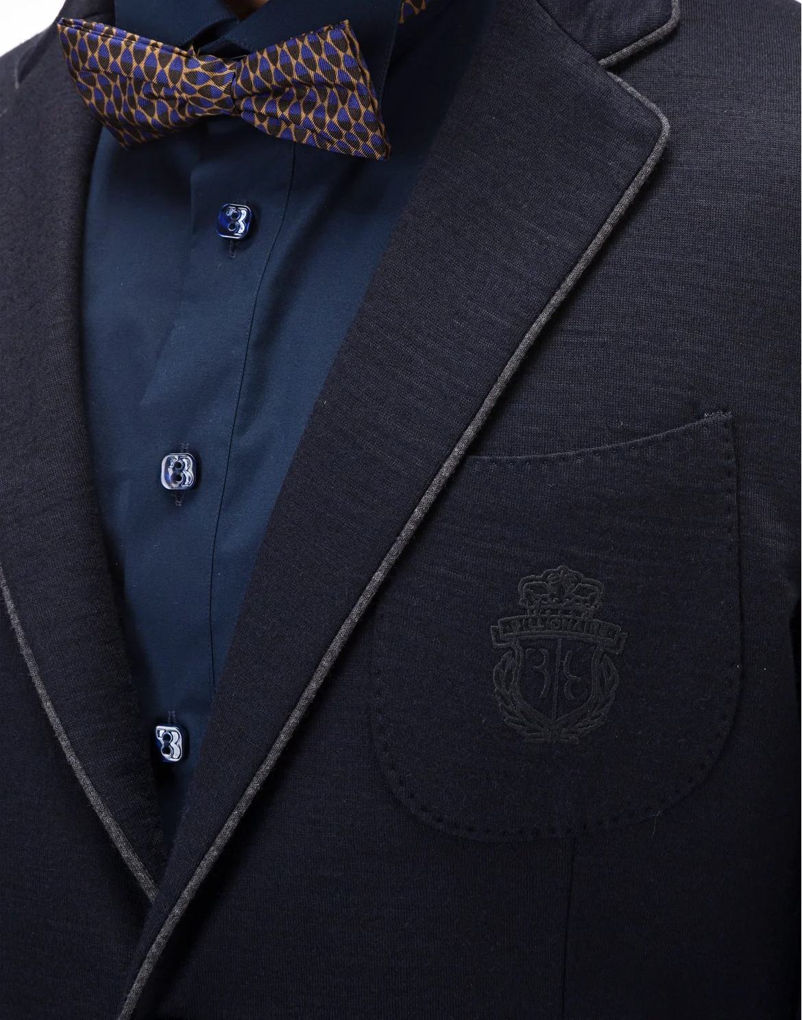 Blazer Slim Fit Crest, цвет: Синий