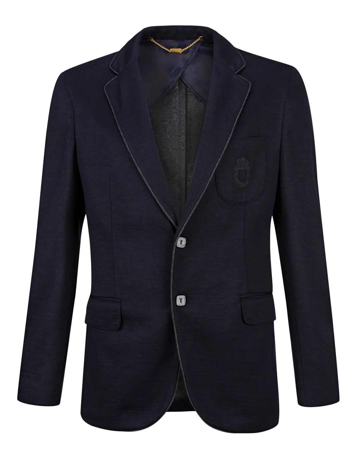 Blazer Slim Fit Crest, цвет: Синий