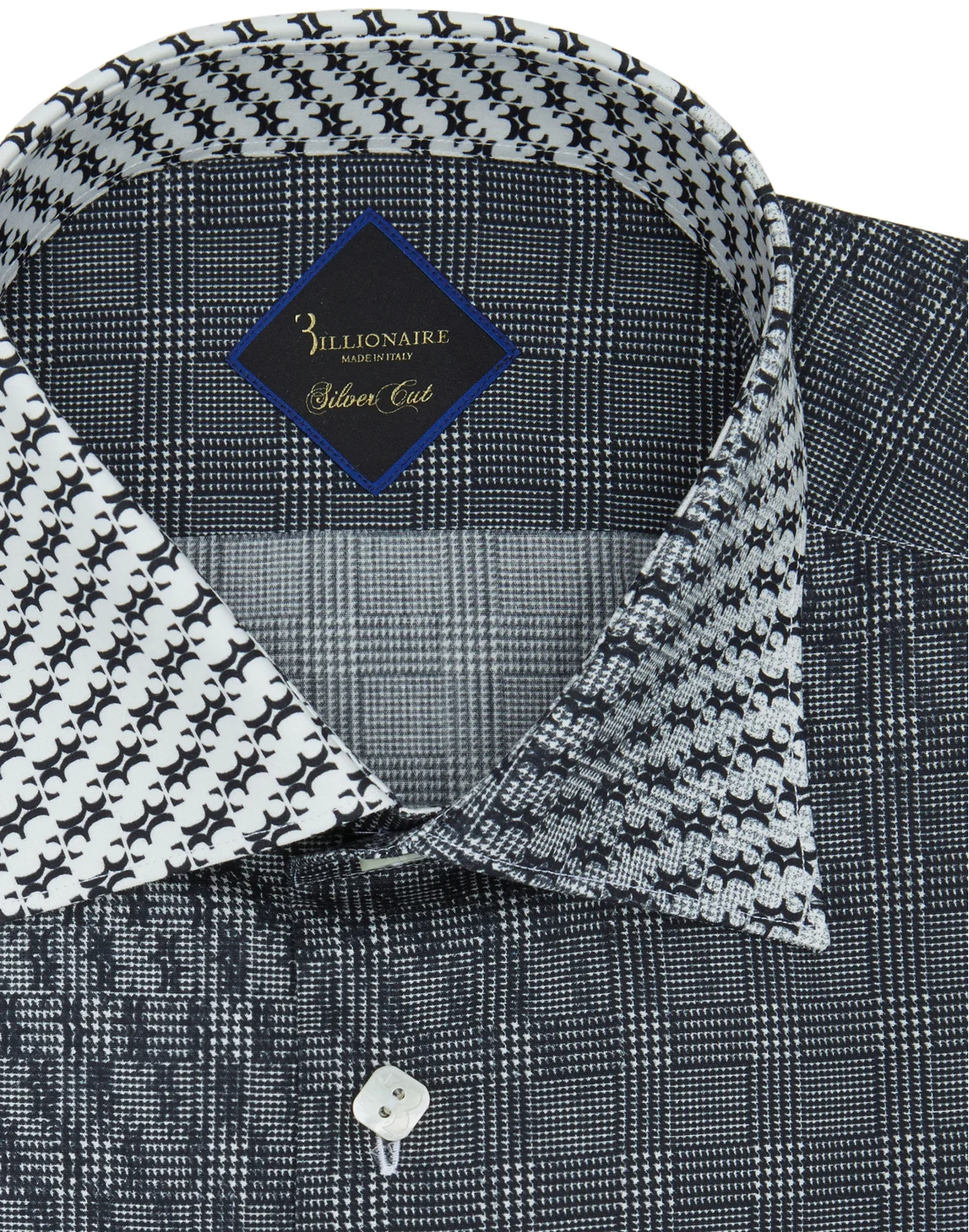 Shirt Silver Cut LS / Milano All over BB, цвет: Белый