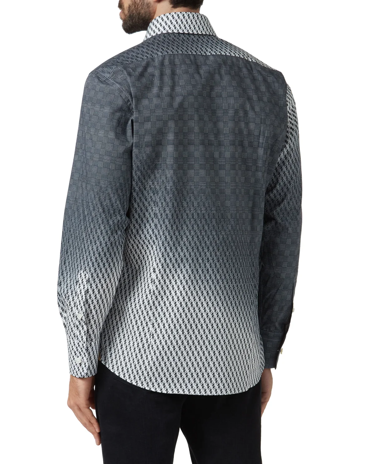 Shirt Silver Cut LS / Milano All over BB, цвет: Белый