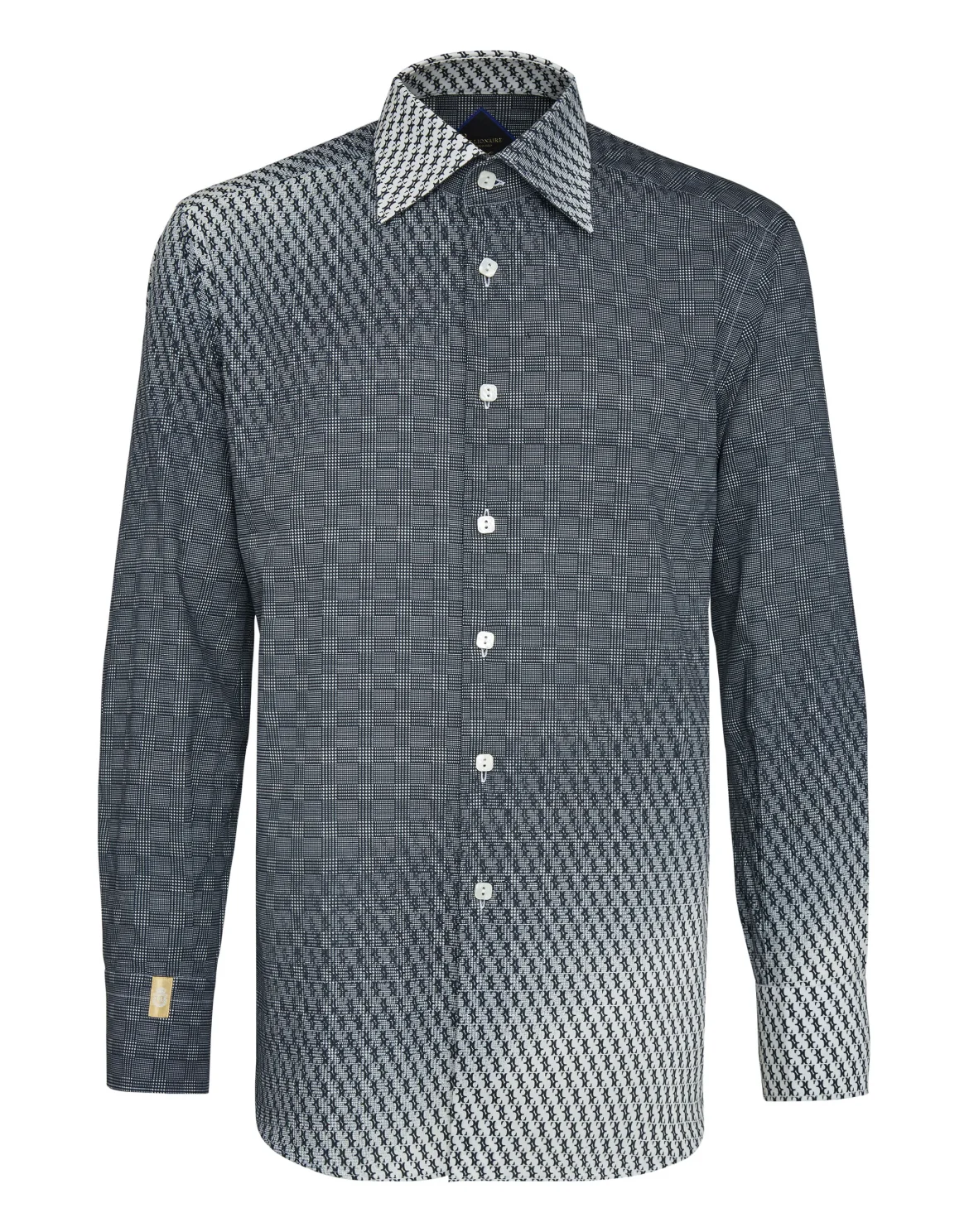 Shirt Silver Cut LS / Milano All over BB, цвет: Белый