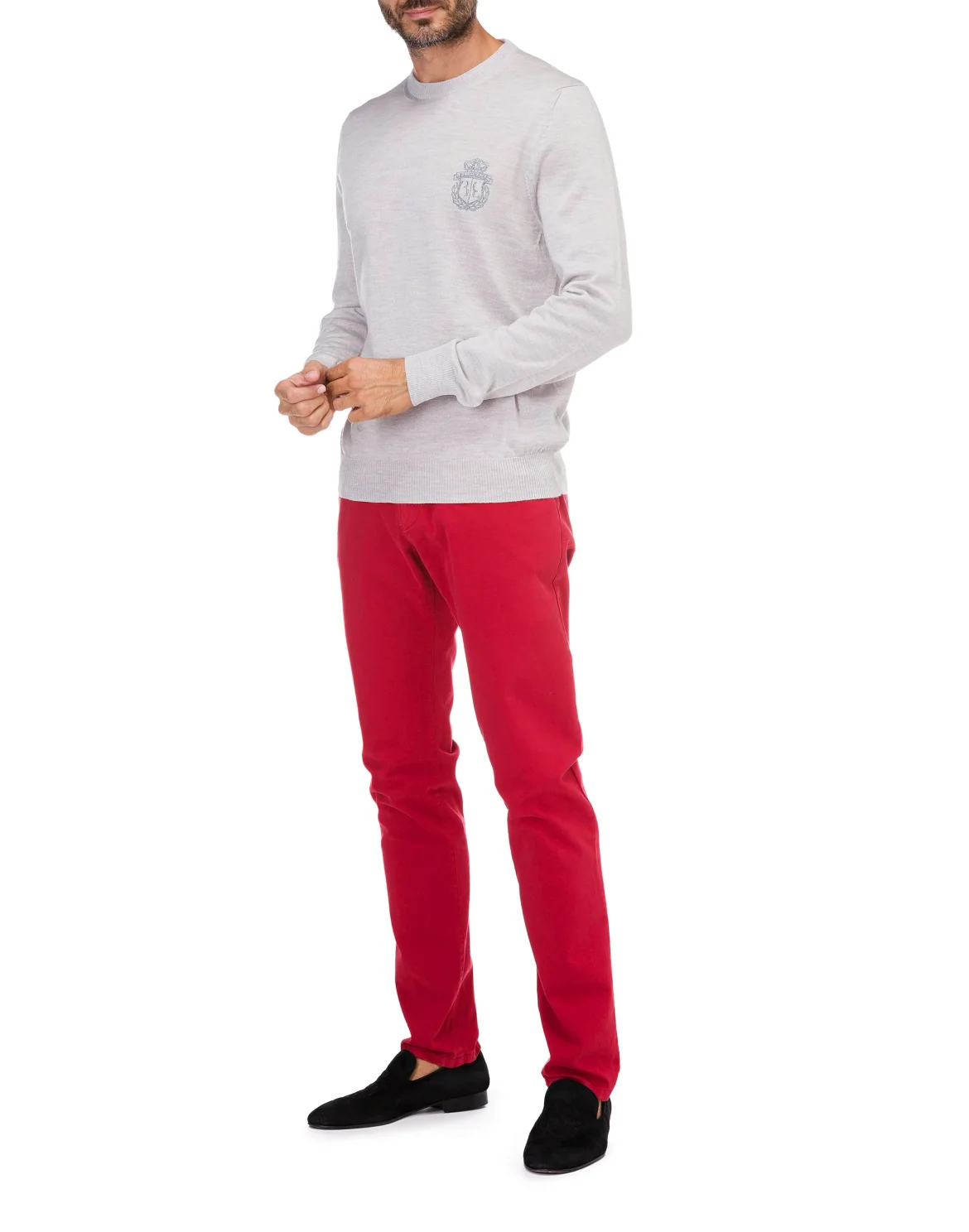 Slim Trousers Crest, цвет: Красный