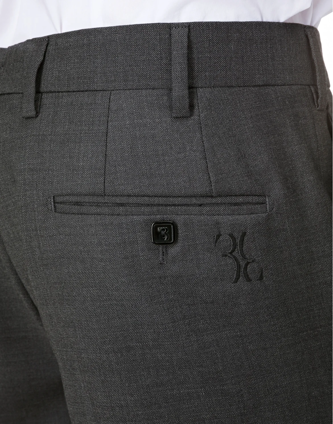 Slim Trousers Double B, цвет: Серый