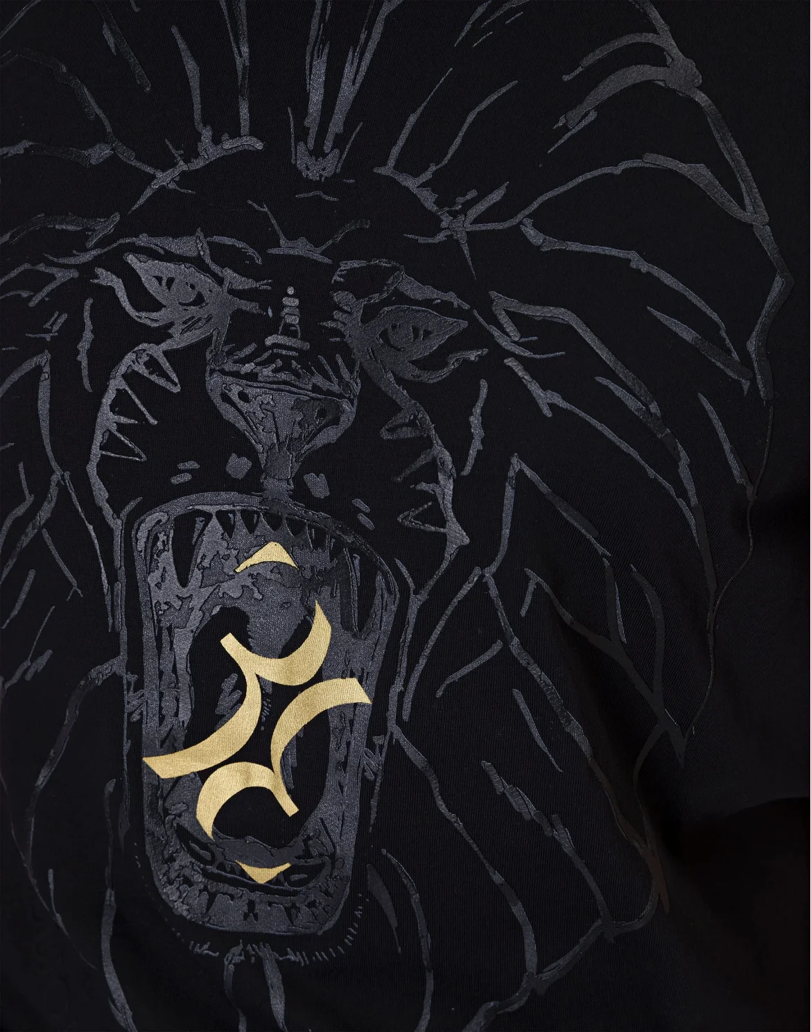 T-shirt Round Neck SS Lion, цвет: Черный