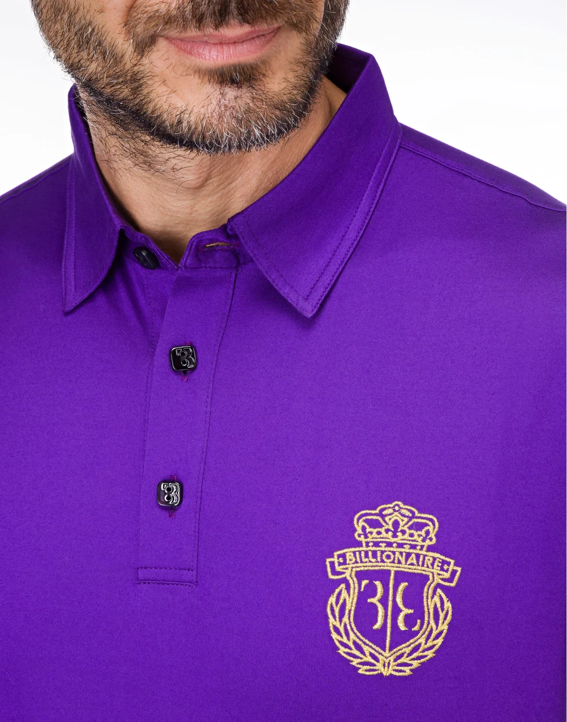 Polo shirt SS Crest, цвет: Фиолетовый