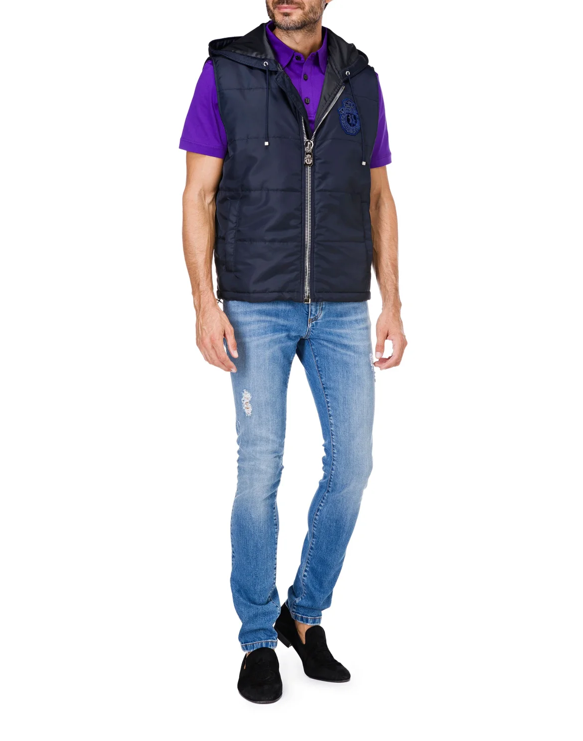 Polo shirt SS Crest, цвет: Фиолетовый