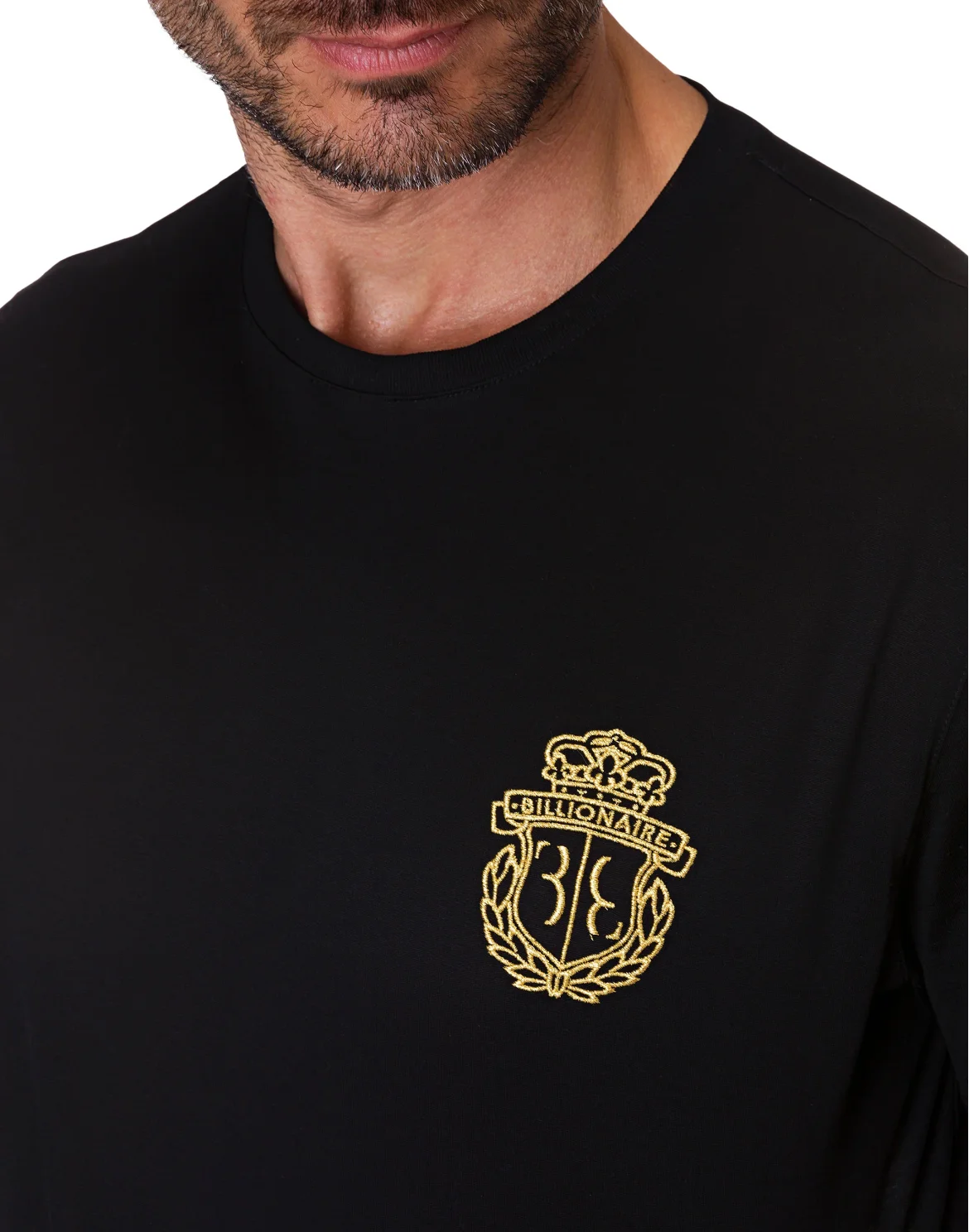 T-shirt Round Neck SS Crest, цвет: Черный