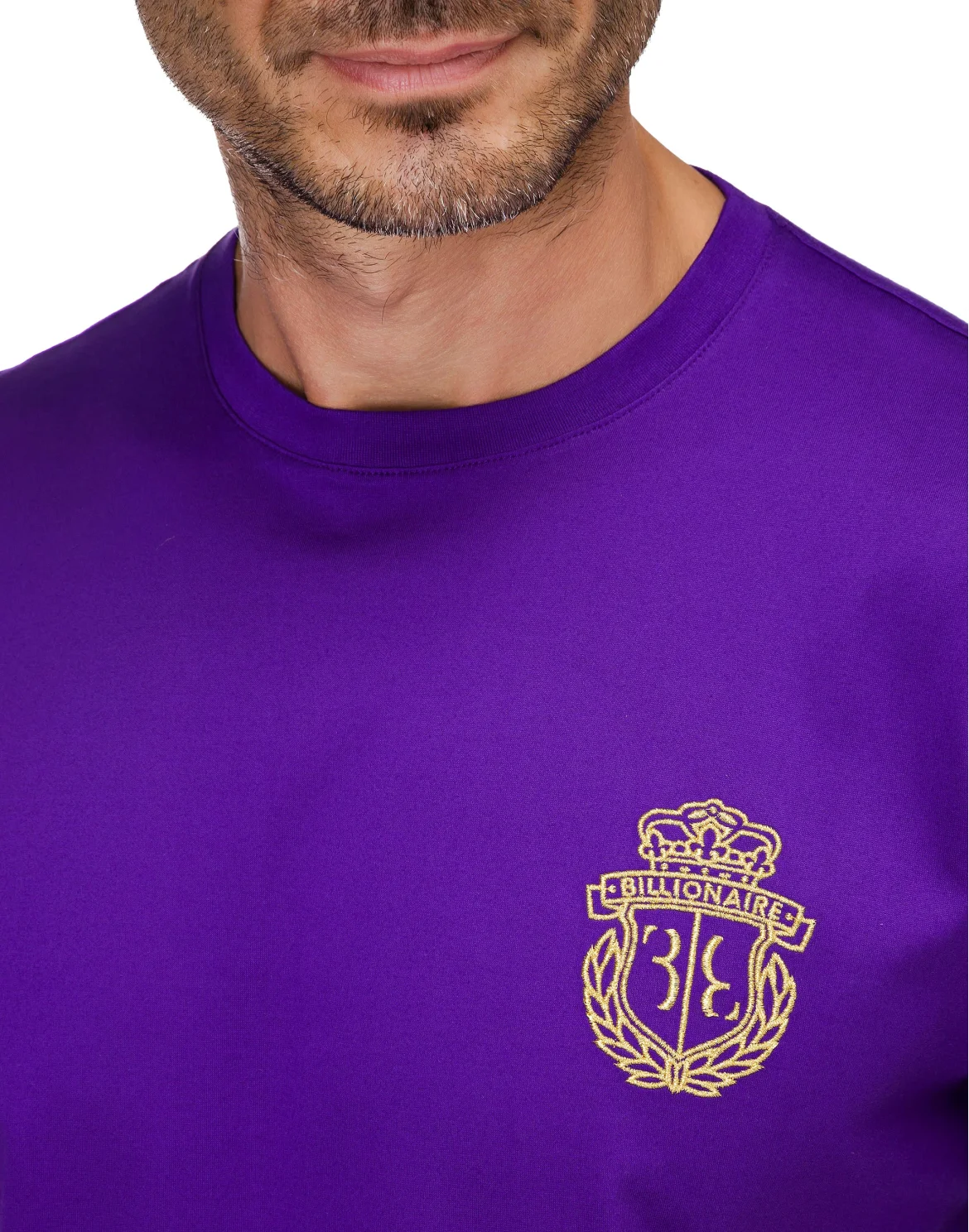 T-shirt Round Neck SS Crest, цвет: Фиолетовый