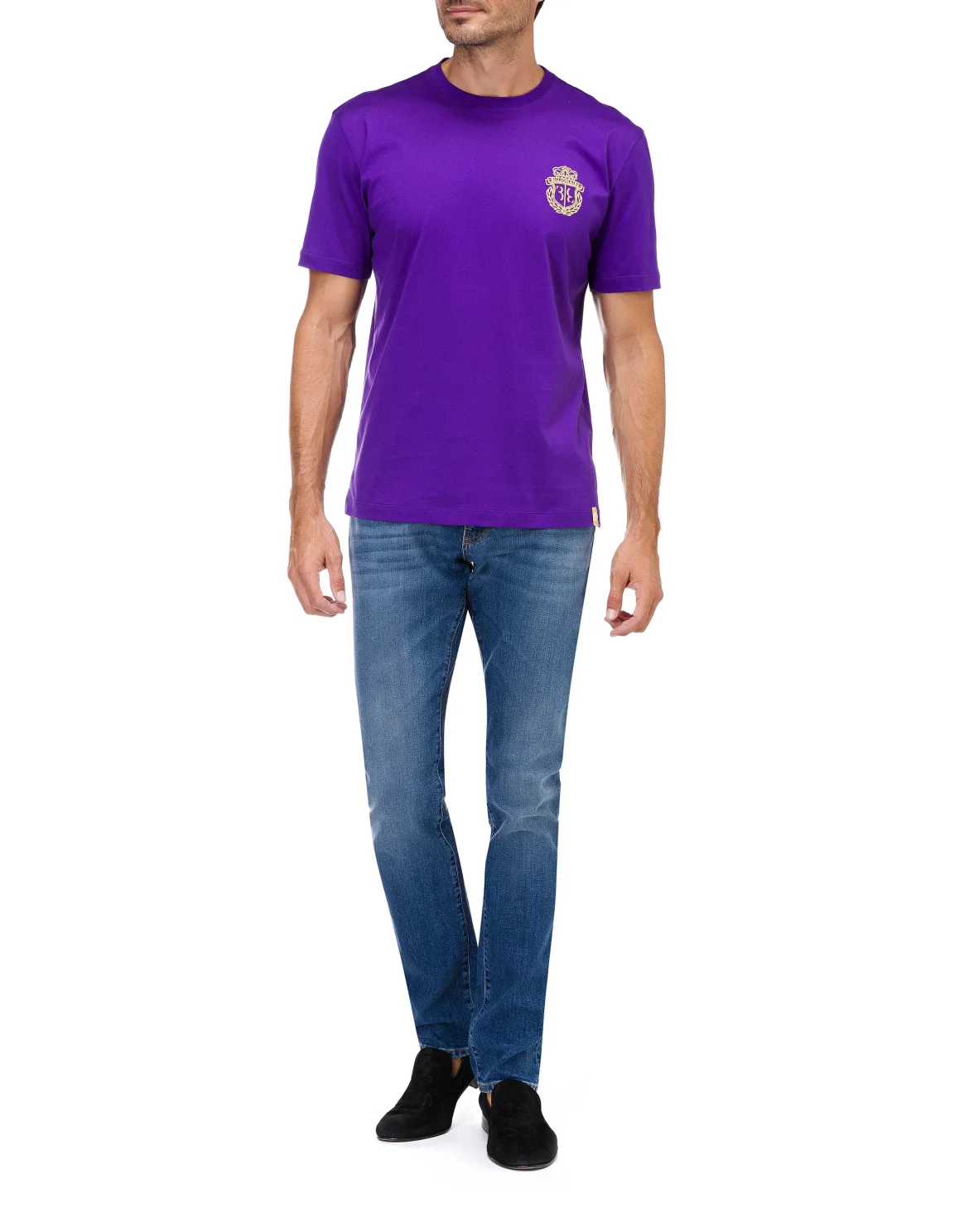 T-shirt Round Neck SS Crest, цвет: Фиолетовый