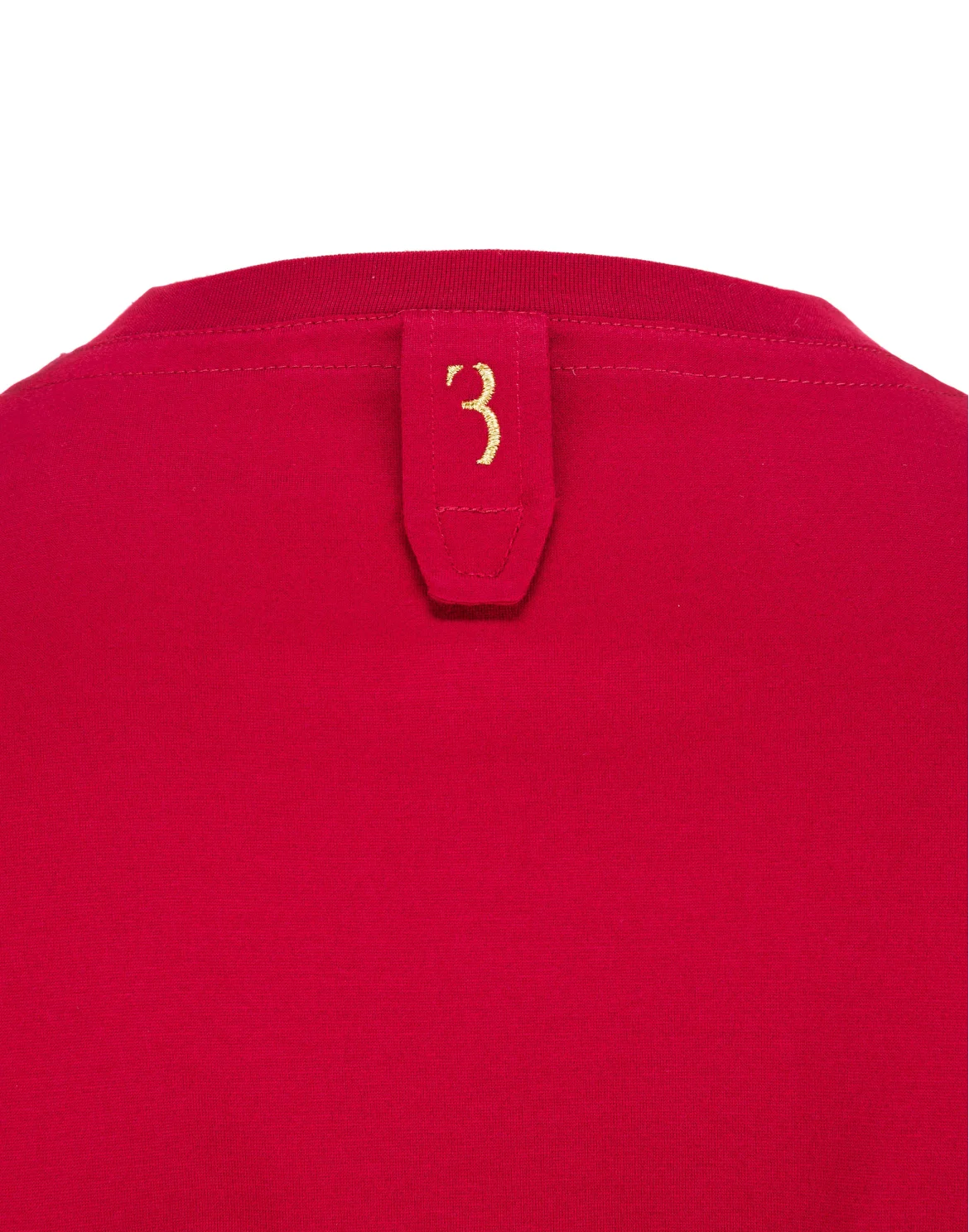 T-shirt V-Neck SS Crest, цвет: Красный