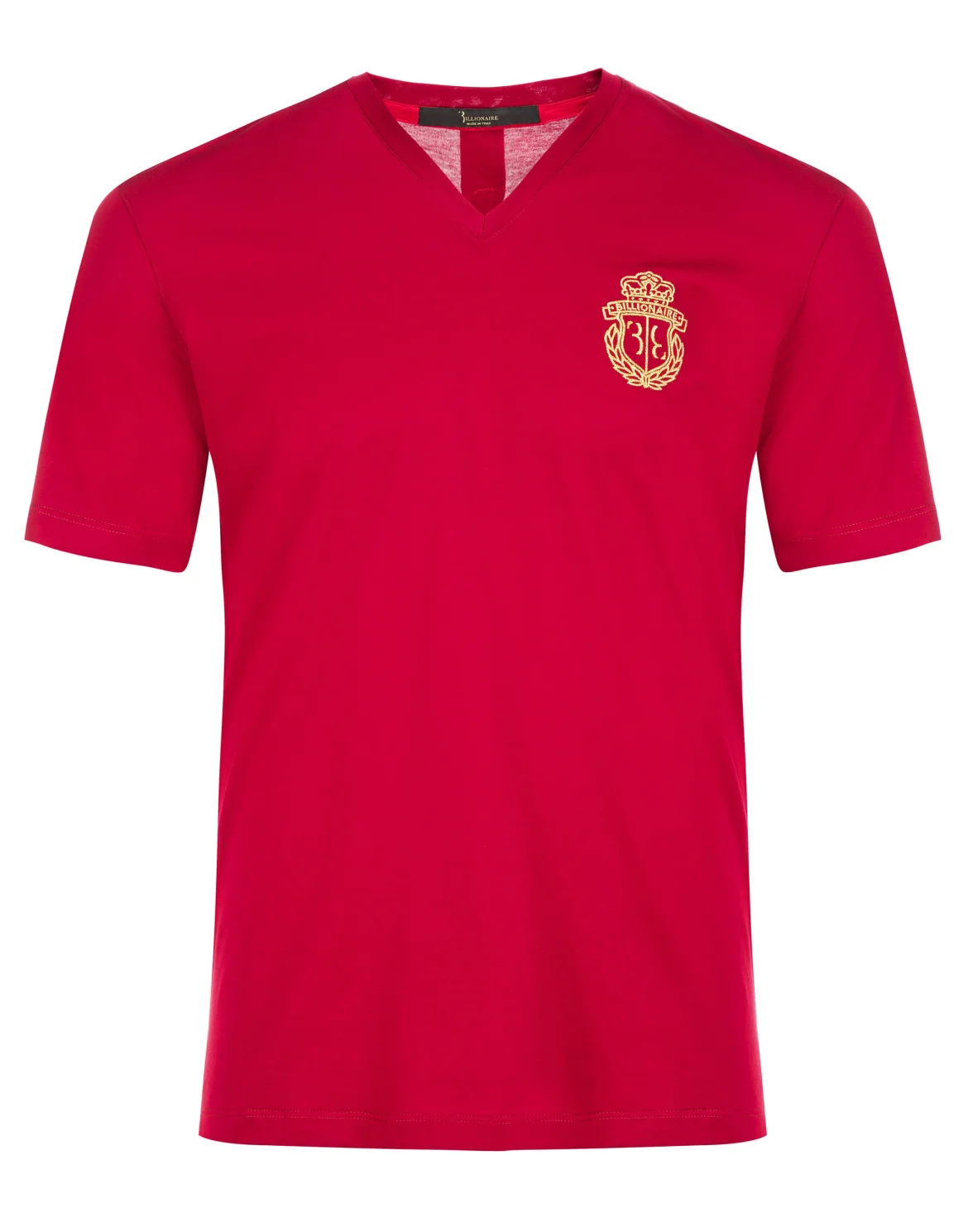 T-shirt V-Neck SS Crest, цвет: Красный