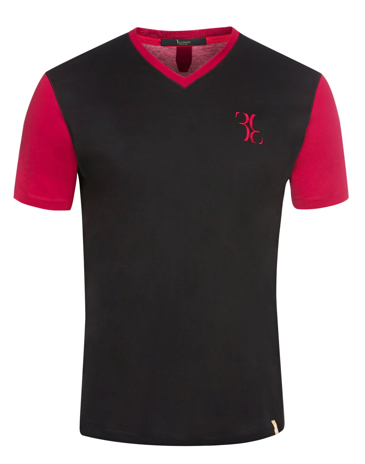 T-shirt V-Neck SS Double B, цвет: Черный
