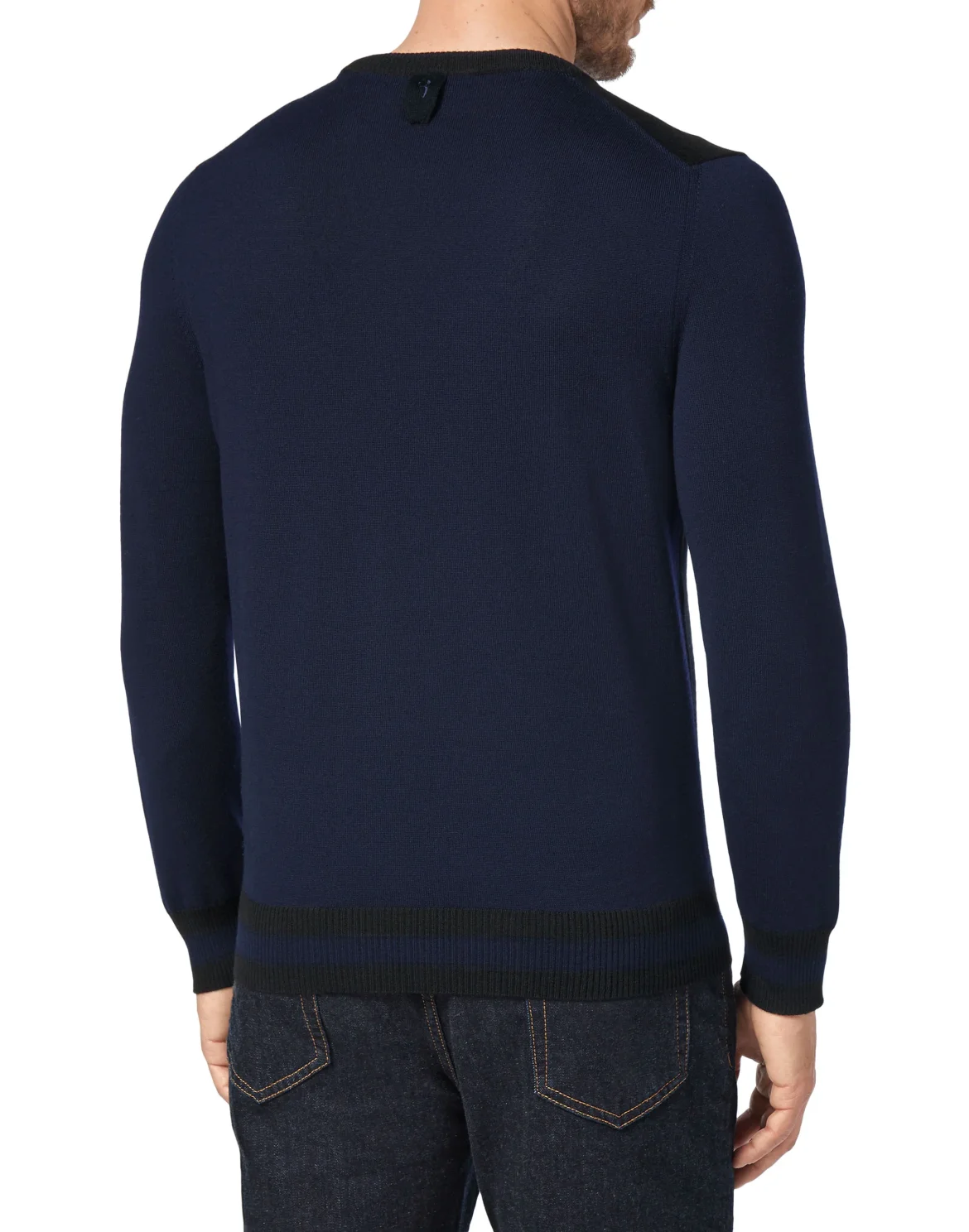 Pullover Round Neck LS Giglio, цвет: Черный