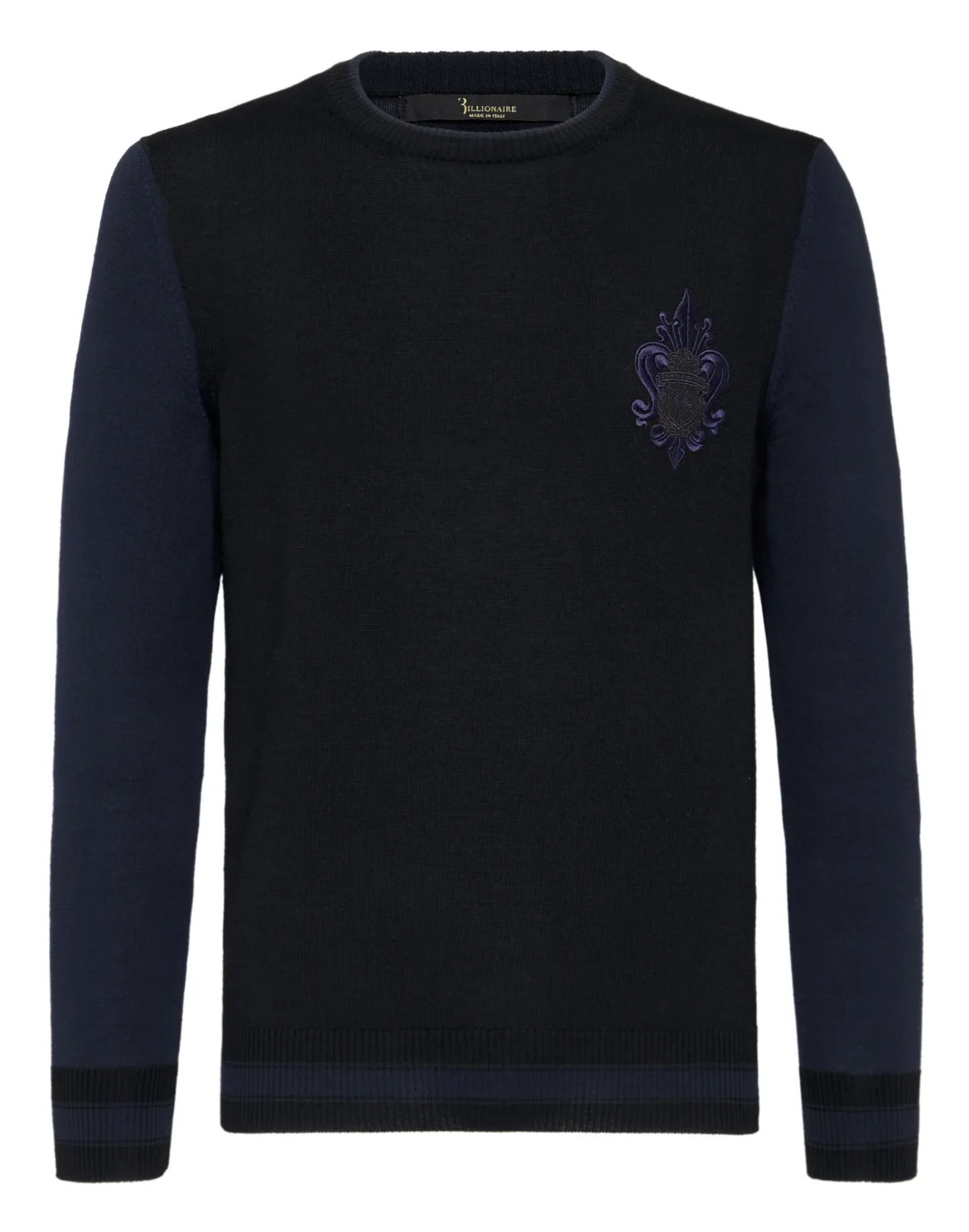 Pullover Round Neck LS Giglio, цвет: Черный