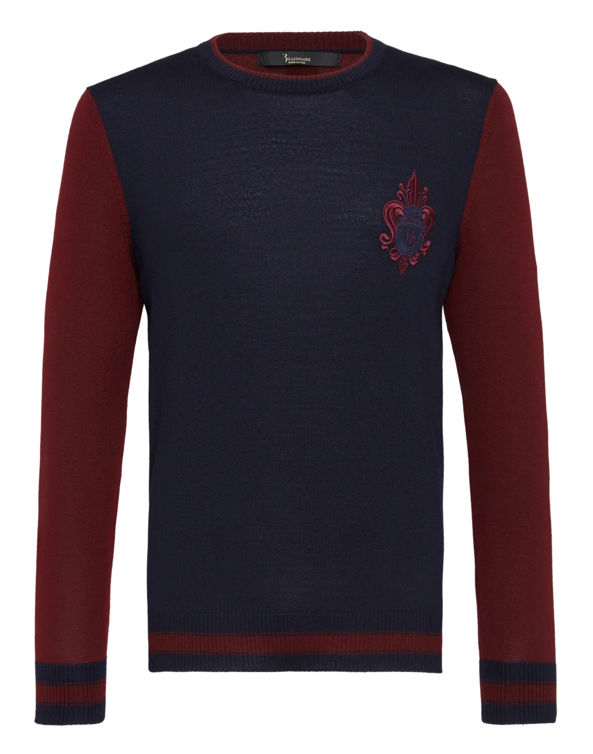 Pullover Round Neck LS Giglio, цвет: Синий