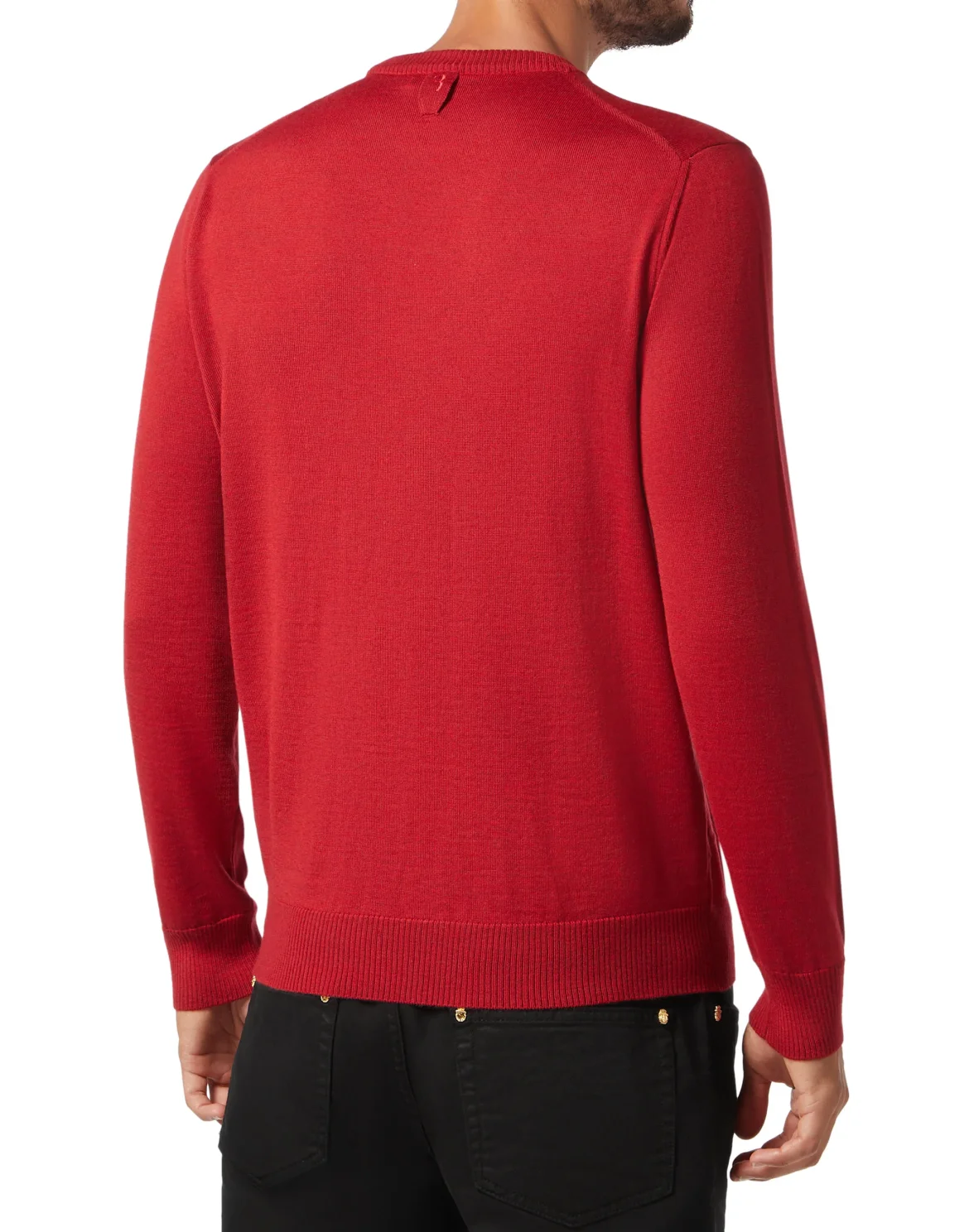 Pullover Round Neck LS Logos, цвет: Красный