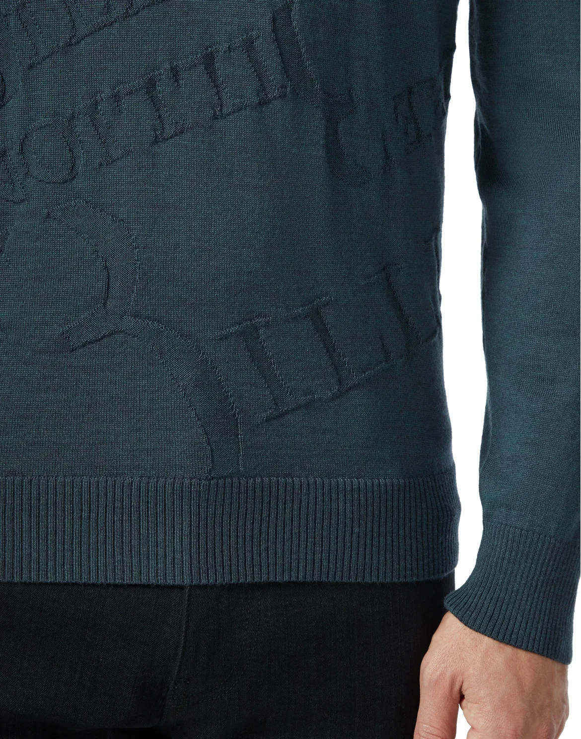 Pullover Round Neck LS Logos, цвет: Синий