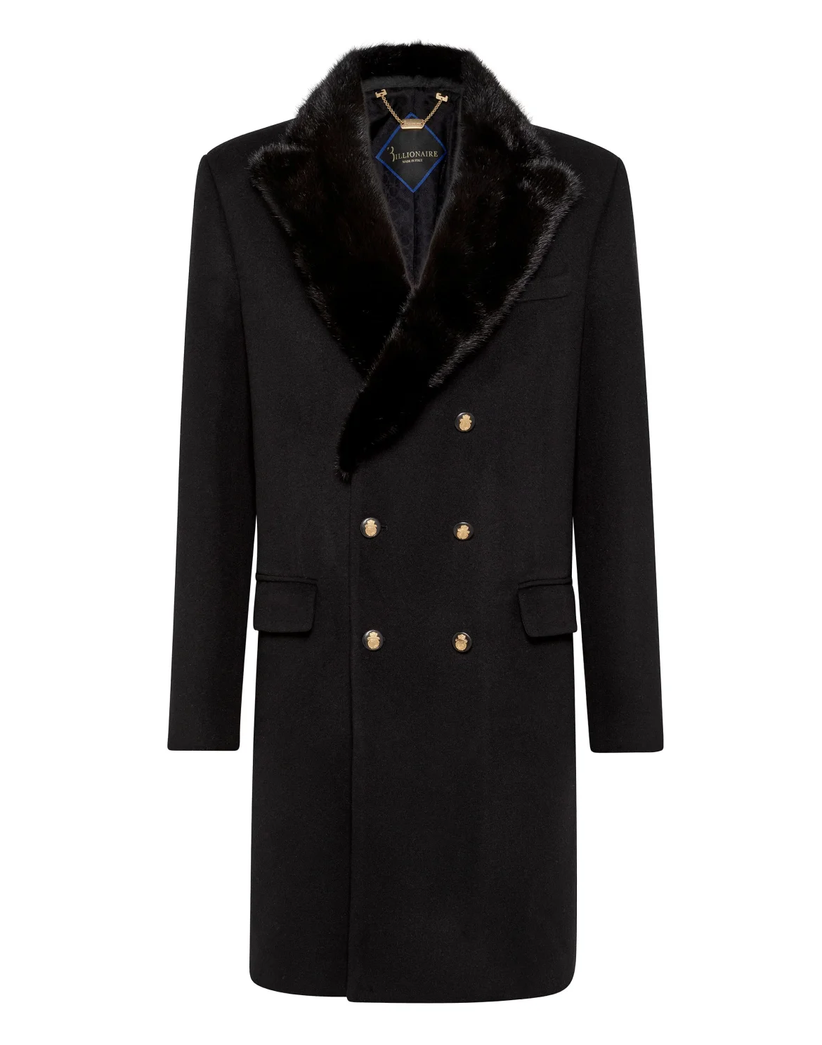Coat Long Luxury, цвет: Черный