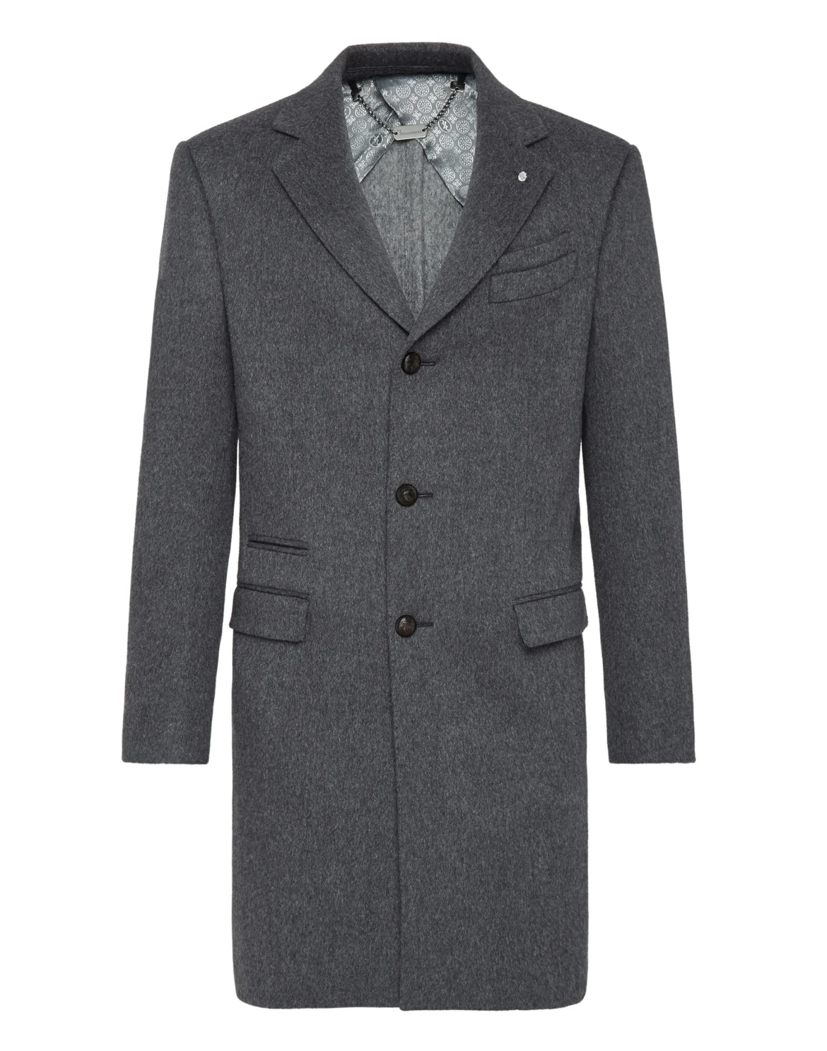 Coat Long Double B, цвет: Серый