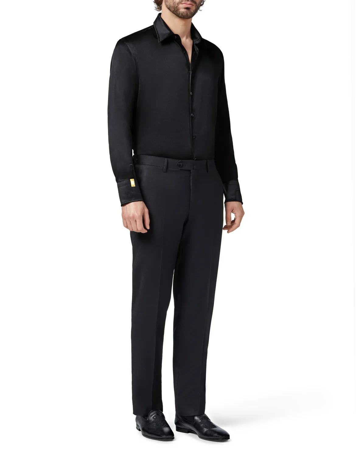 Shirt Gold Cut LS/Milano Elegant, цвет: Черный