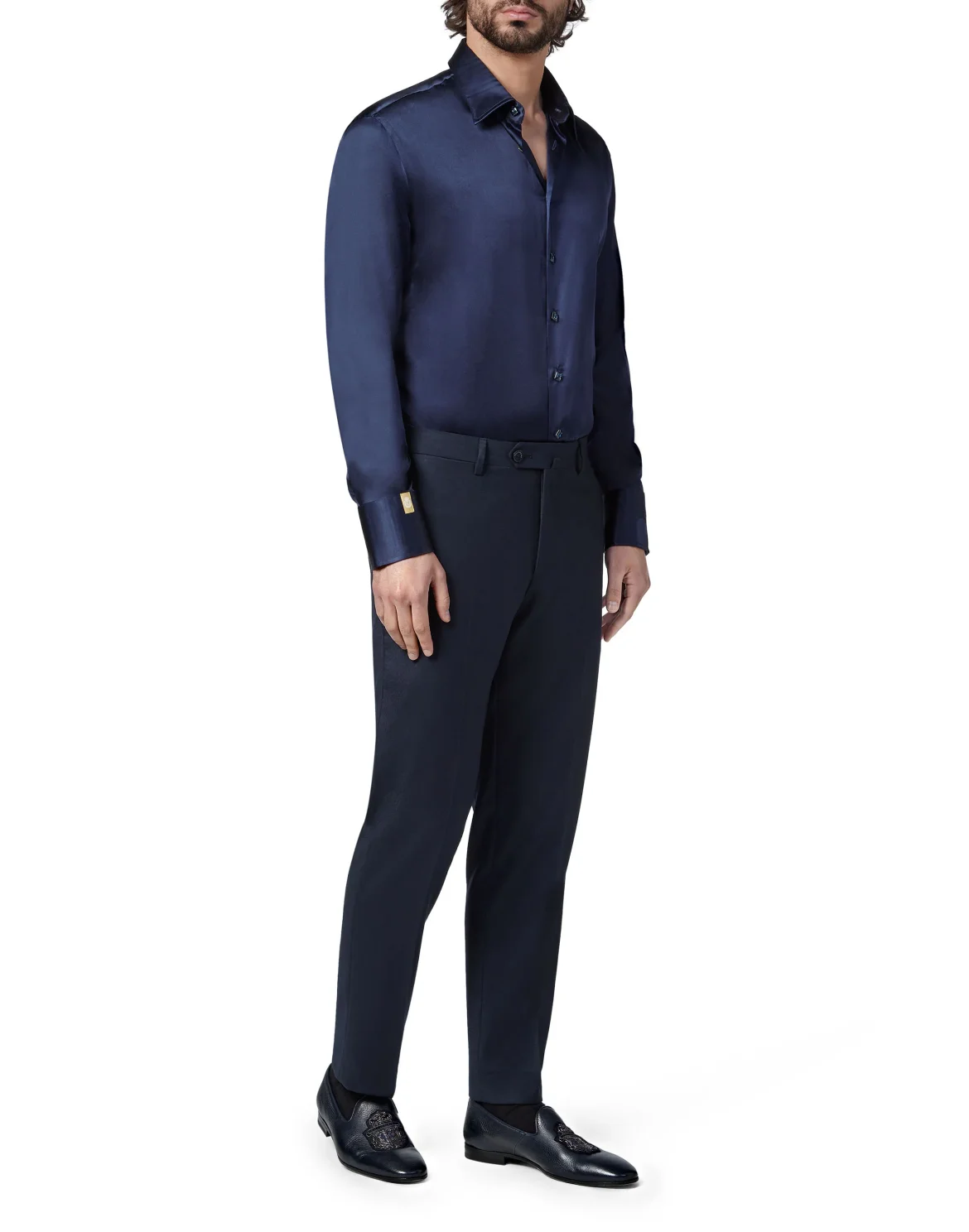 Shirt Gold Cut LS/Milano Elegant, цвет: Синий