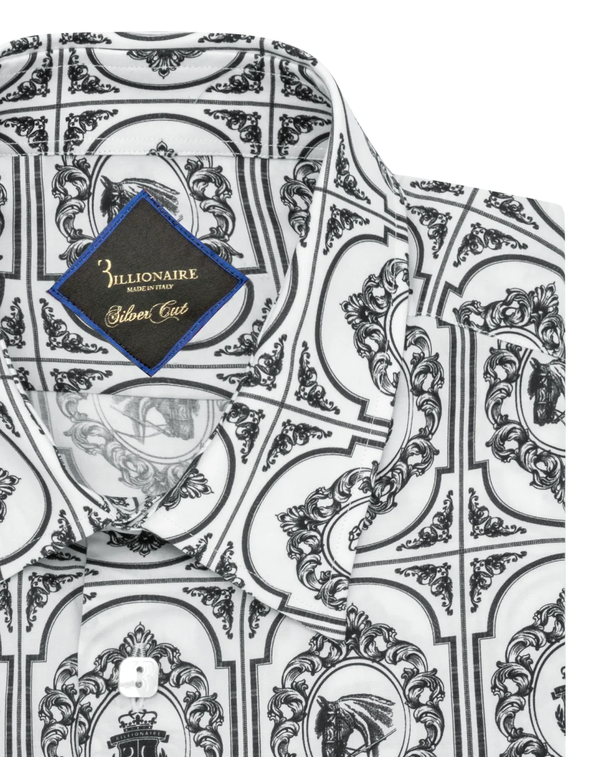 Shirt Gold Cut LS/Milano Horses, цвет: Белый