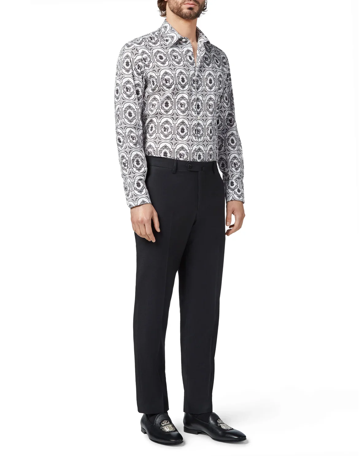 Shirt Gold Cut LS/Milano Horses, цвет: Белый
