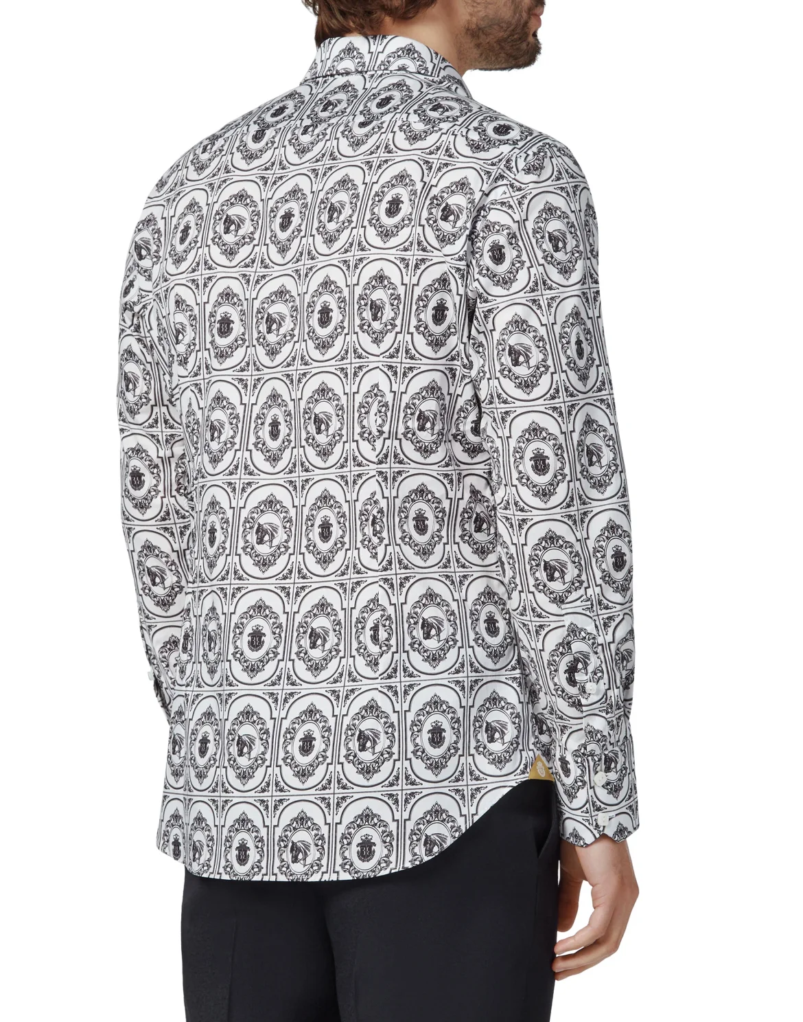 Shirt Gold Cut LS/Milano Horses, цвет: Белый