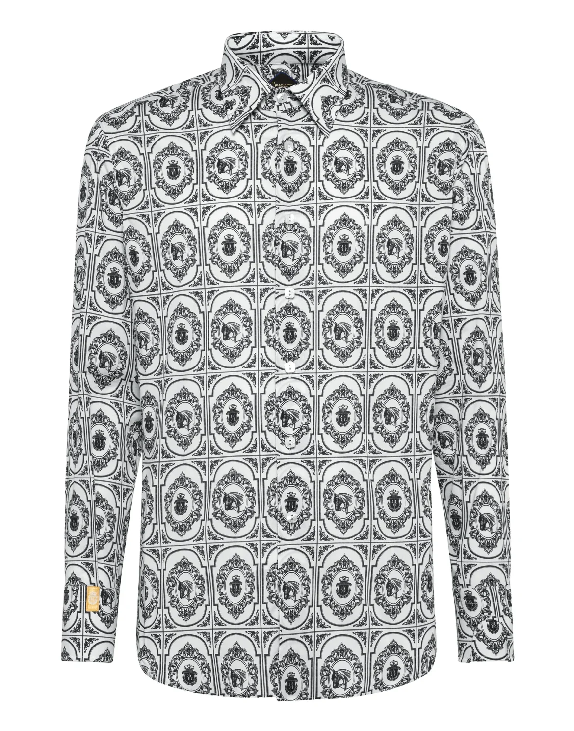 Shirt Gold Cut LS/Milano Horses, цвет: Белый