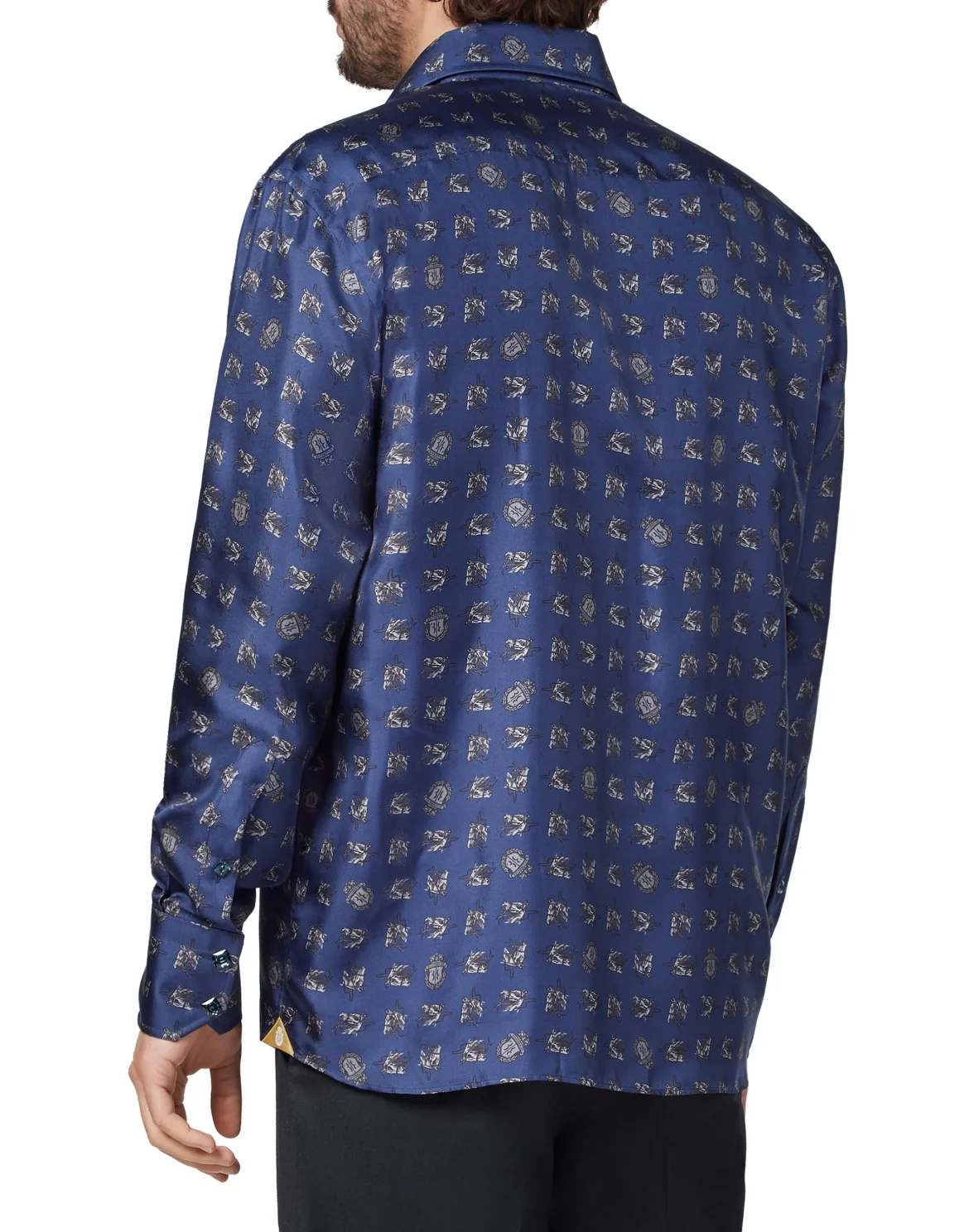Shirt Gold Cut LS/Flavio Horses, цвет: Синий