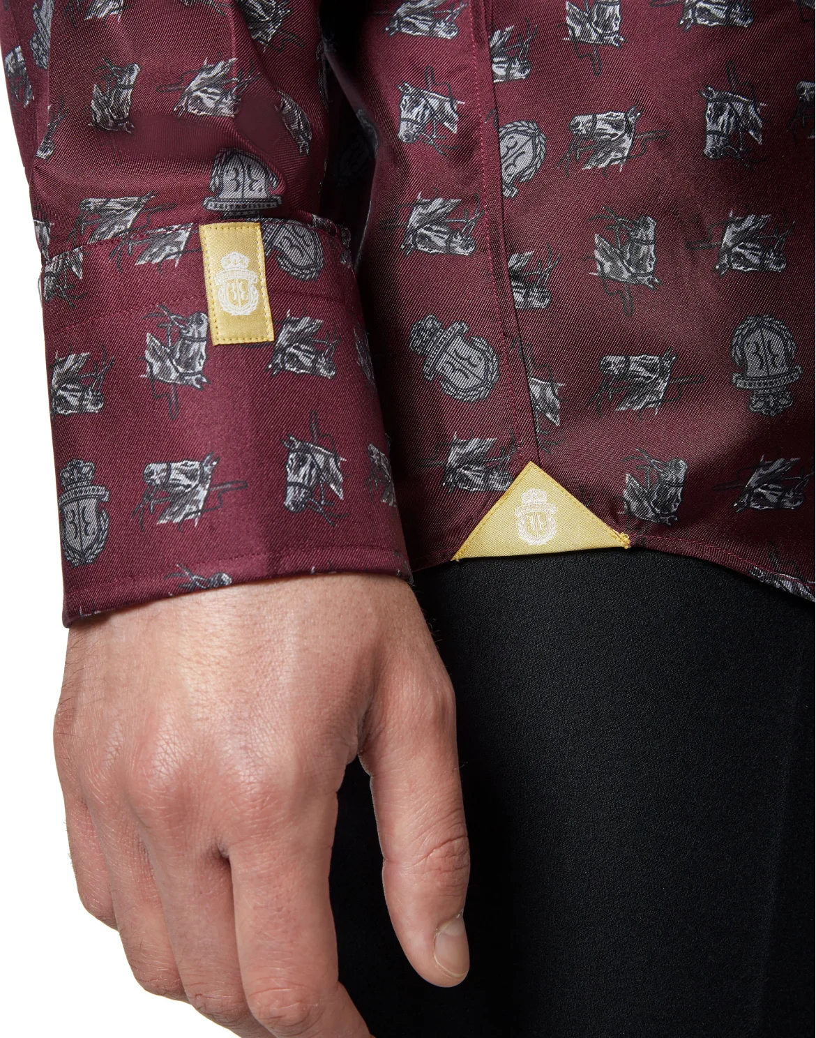Shirt Gold Cut LS/Flavio Horses, цвет: Красный
