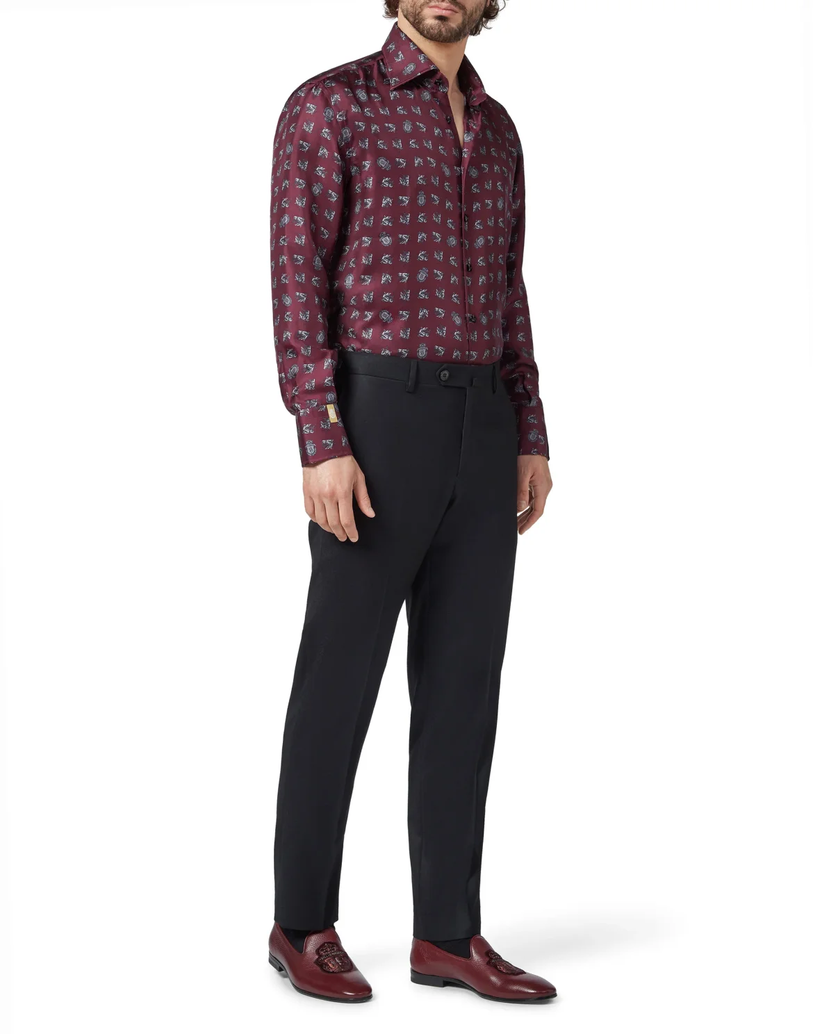 Shirt Gold Cut LS/Flavio Horses, цвет: Красный